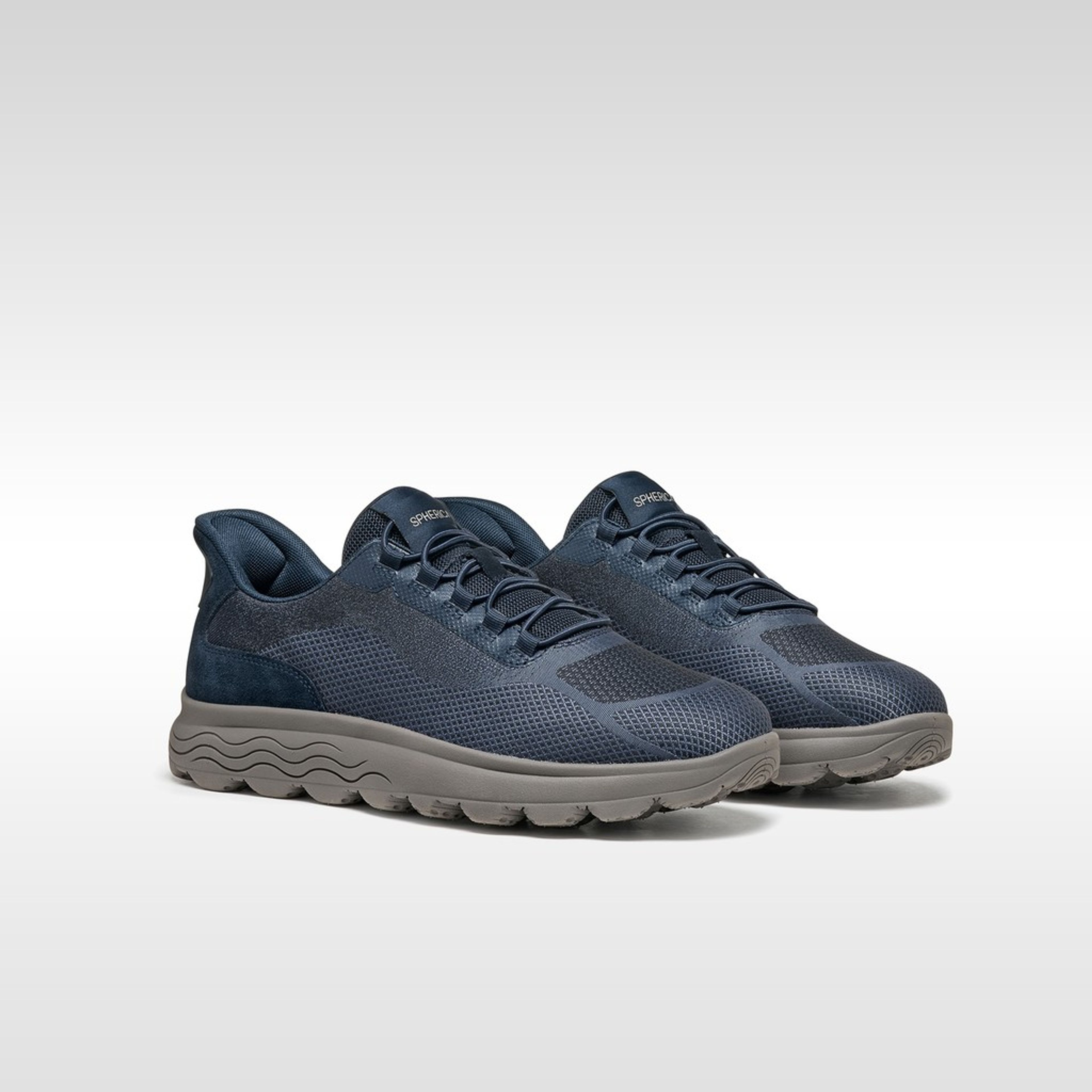 Sneakers albastru închis pentru bărbați Geox Spherica Plus WR - 009