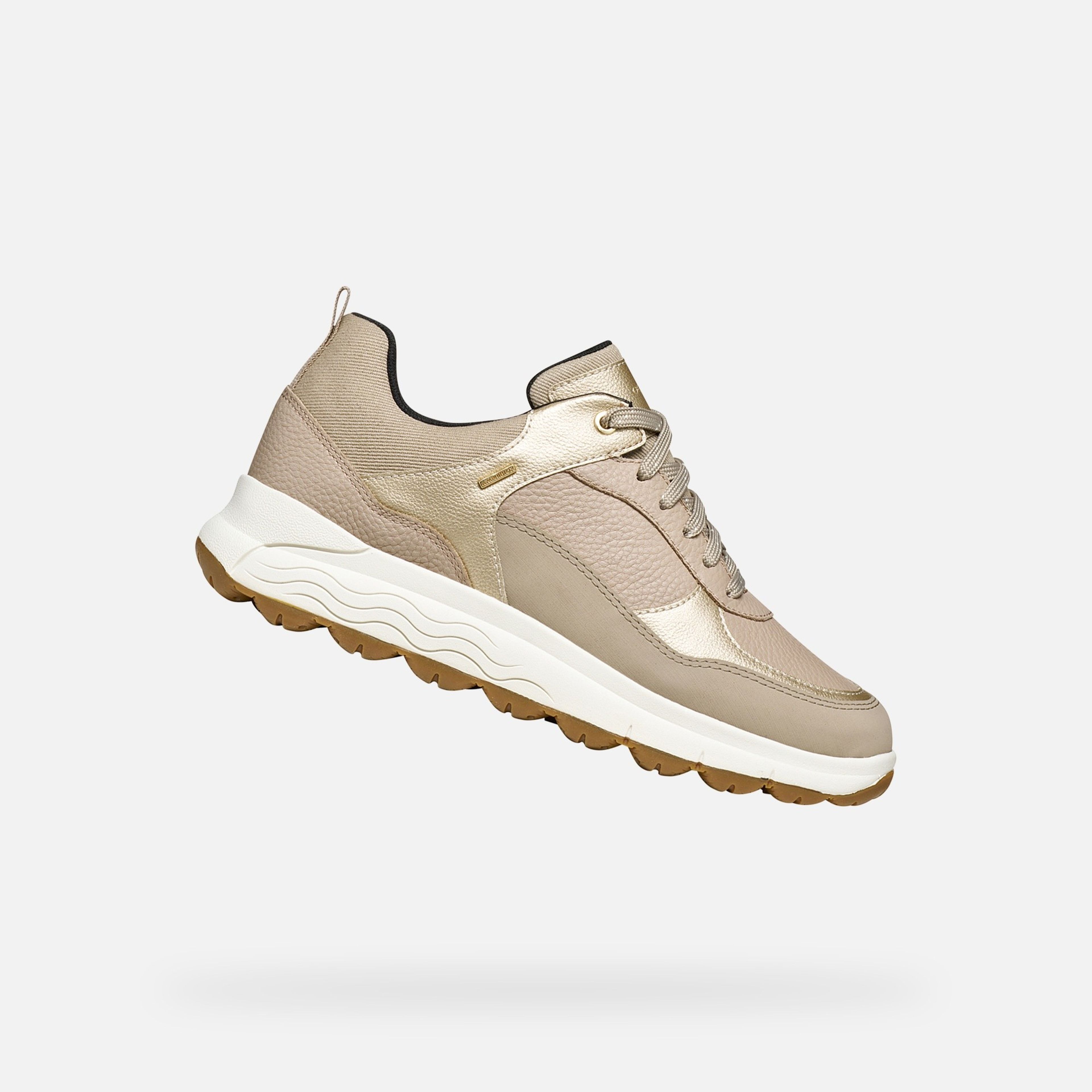Beżowe sneakersy damskie Geox Spherica 4X4 B ABX - 001