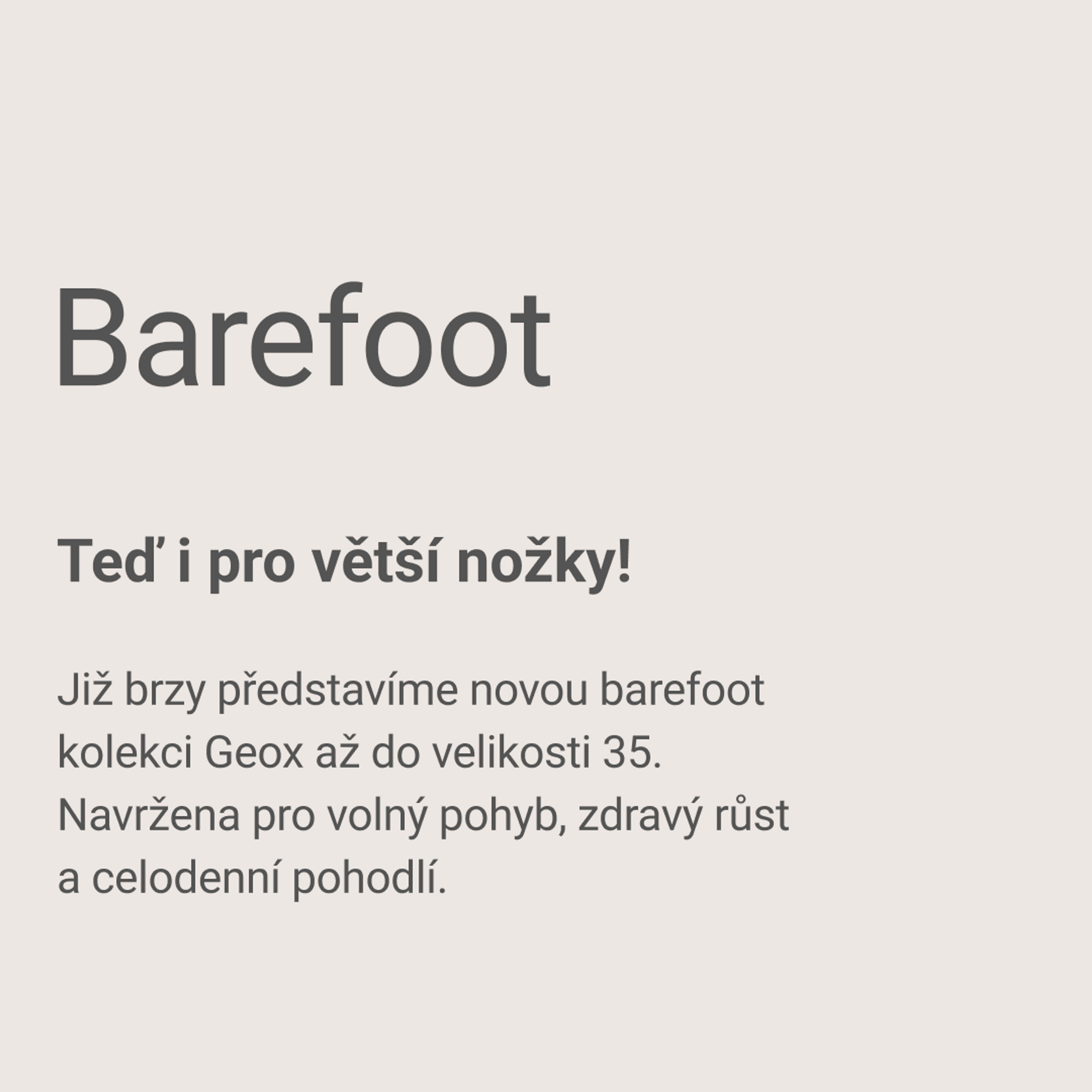 Barefoot Junior – už brzy až do velikosti 35!