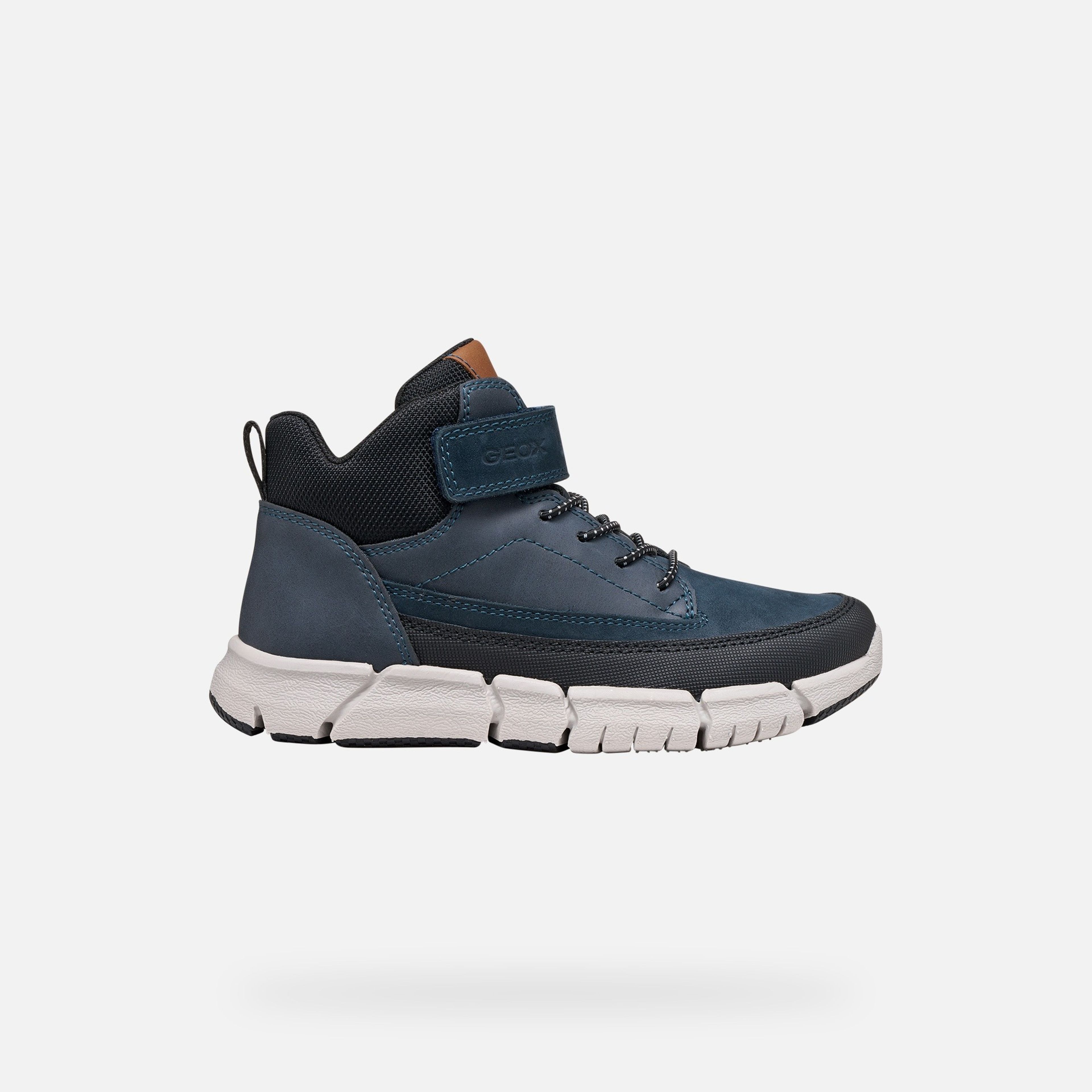 Tmavomodrá chlapčenská členková obuv Geox Flexyper - 002