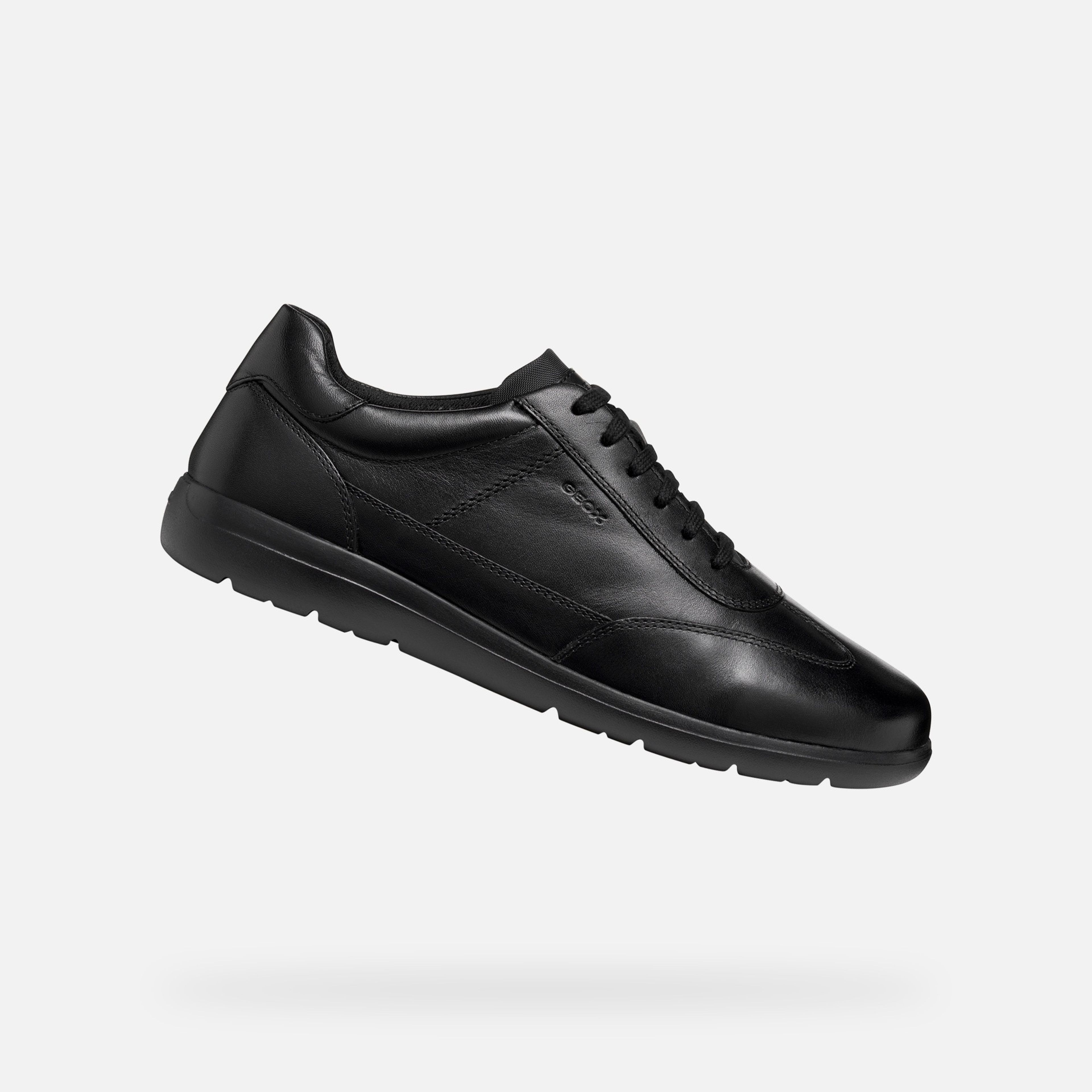Czarne męskie buty wizytowe Geox Leitan