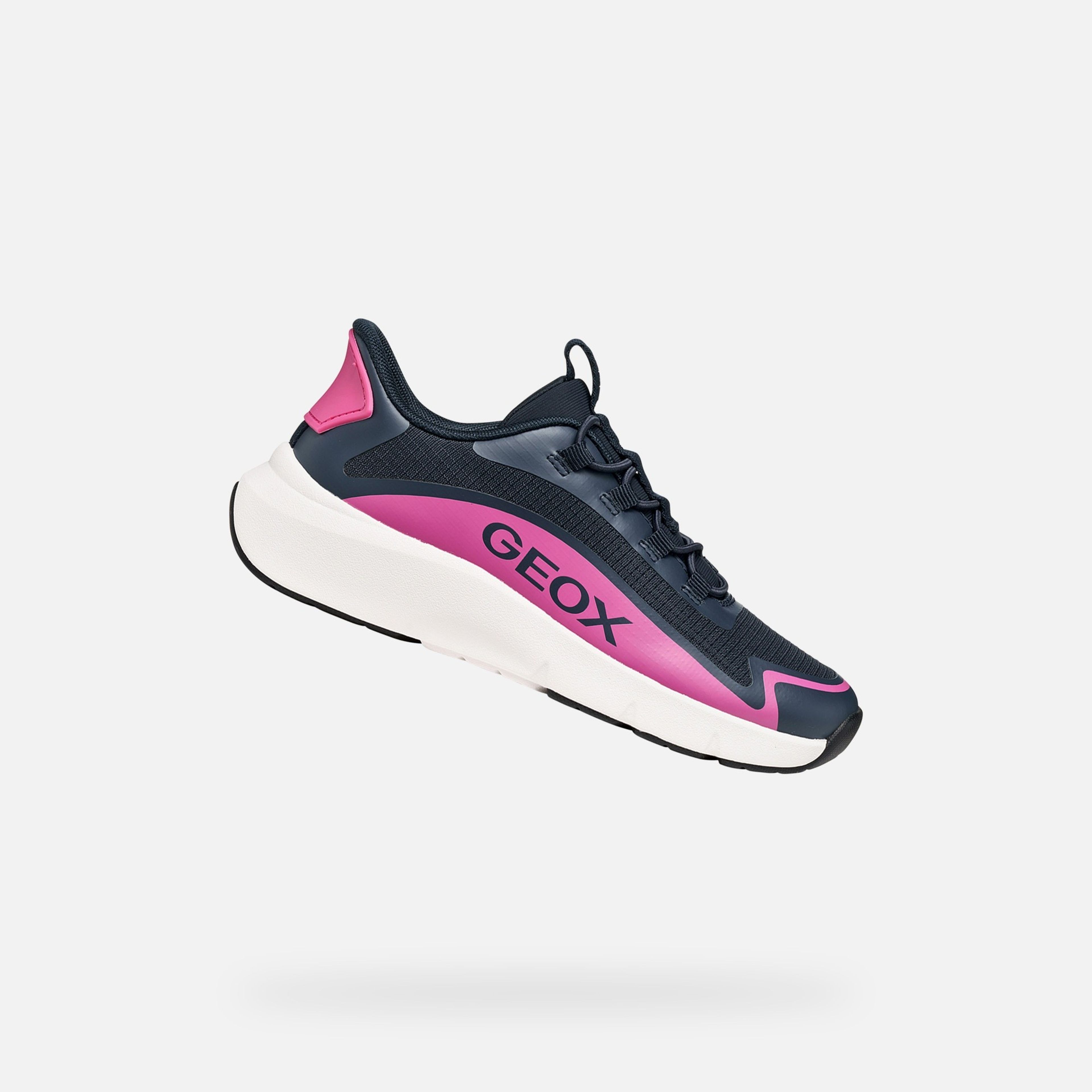 Tmavomodré dievčenské tenisky Geox Pro-ran Fast in - 001