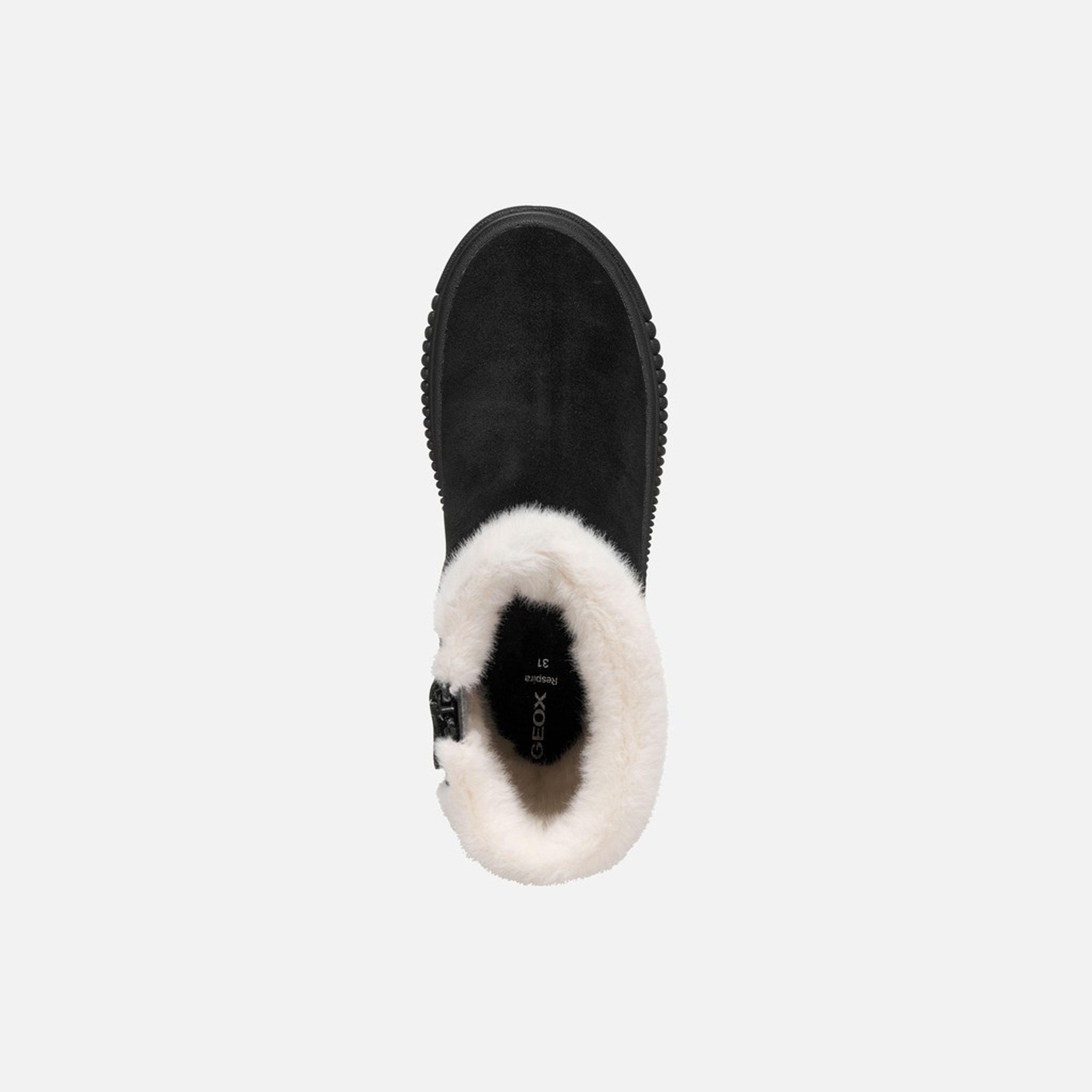 Czarne buty zimowe dla dziewczynek Geox Laquinny WPF - 006