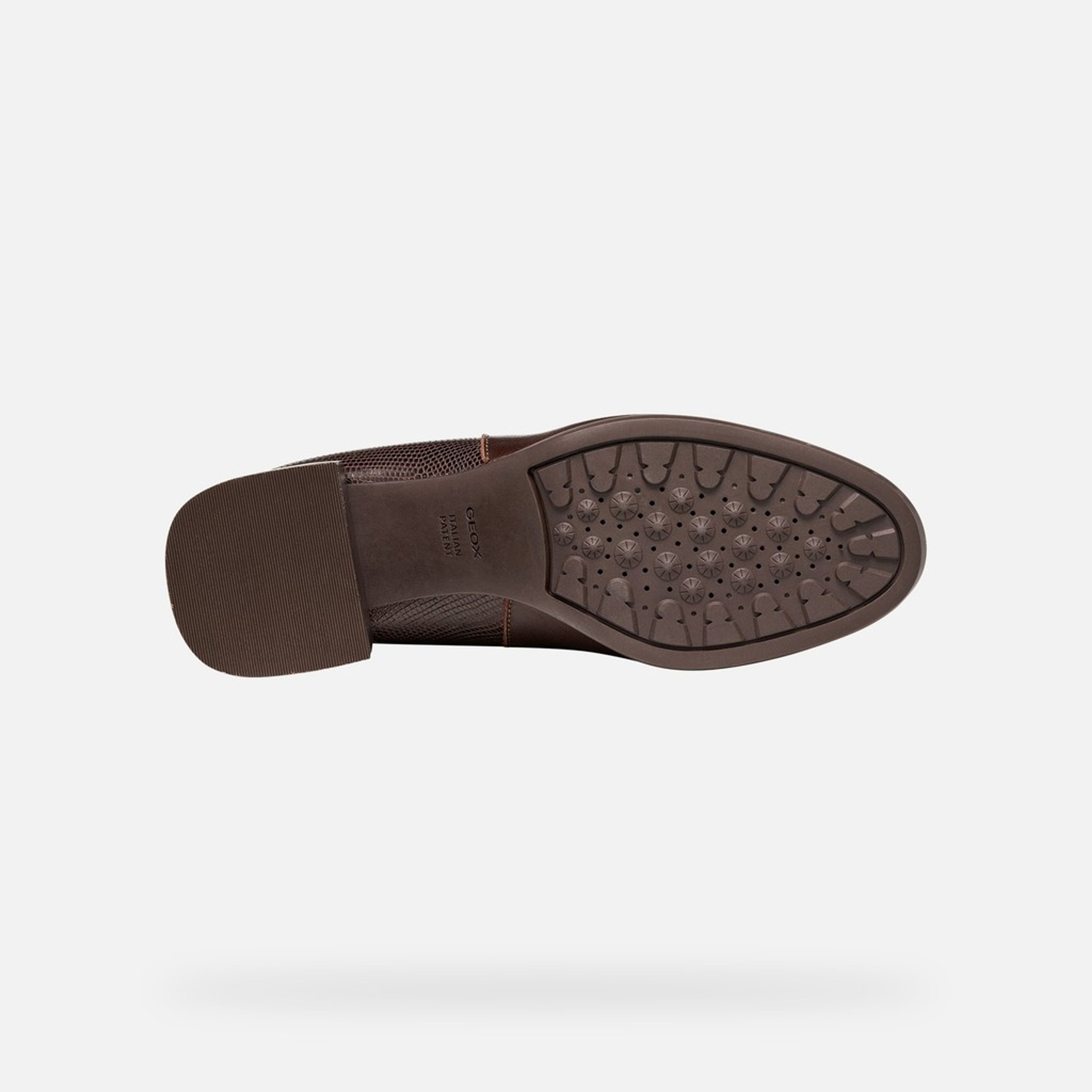Tmavě hnědá dámská kotníková obuv Geox Walk Pleasure 55T - 007