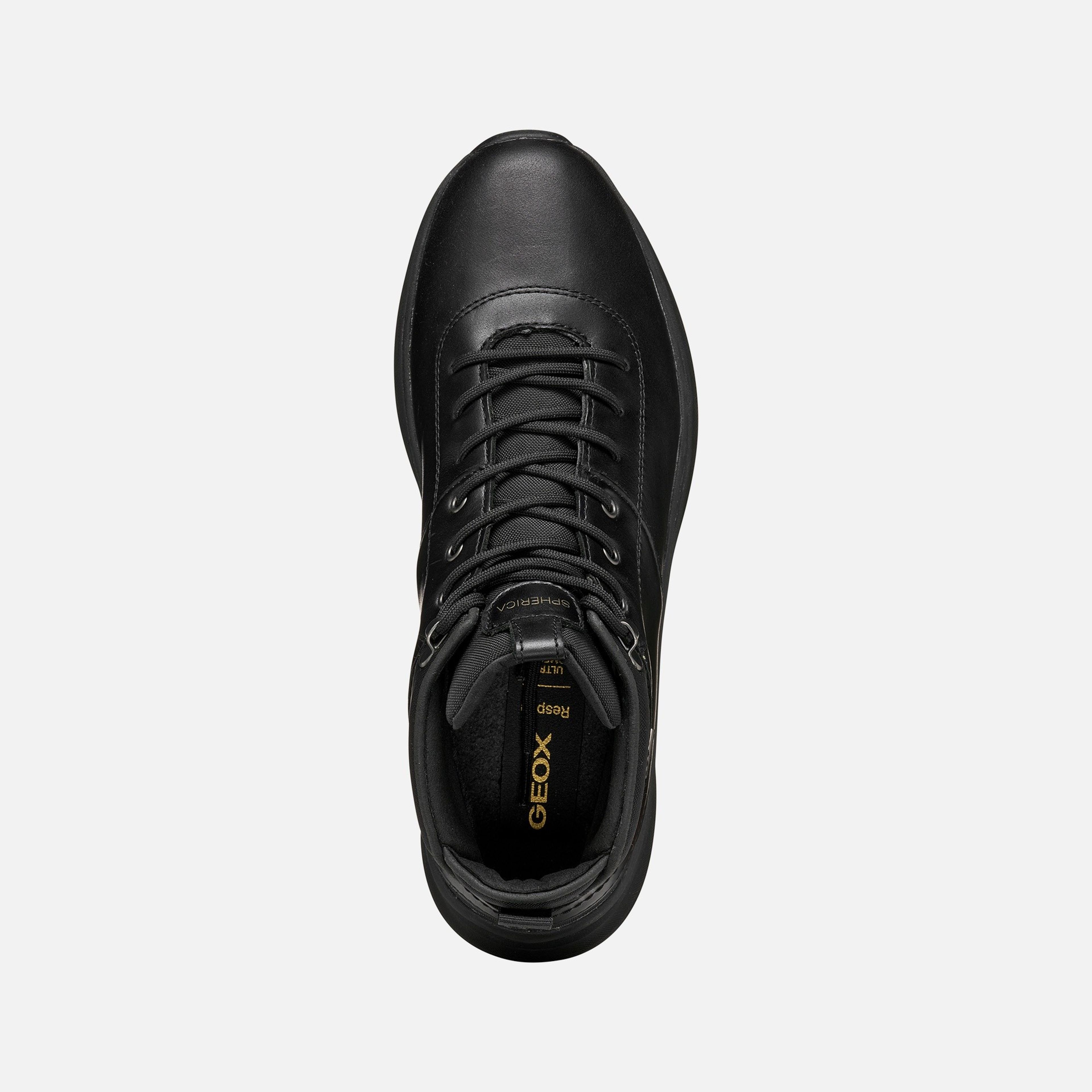 Czarne męskie buty za kostkę Geox Spherica Actif X2 - 006