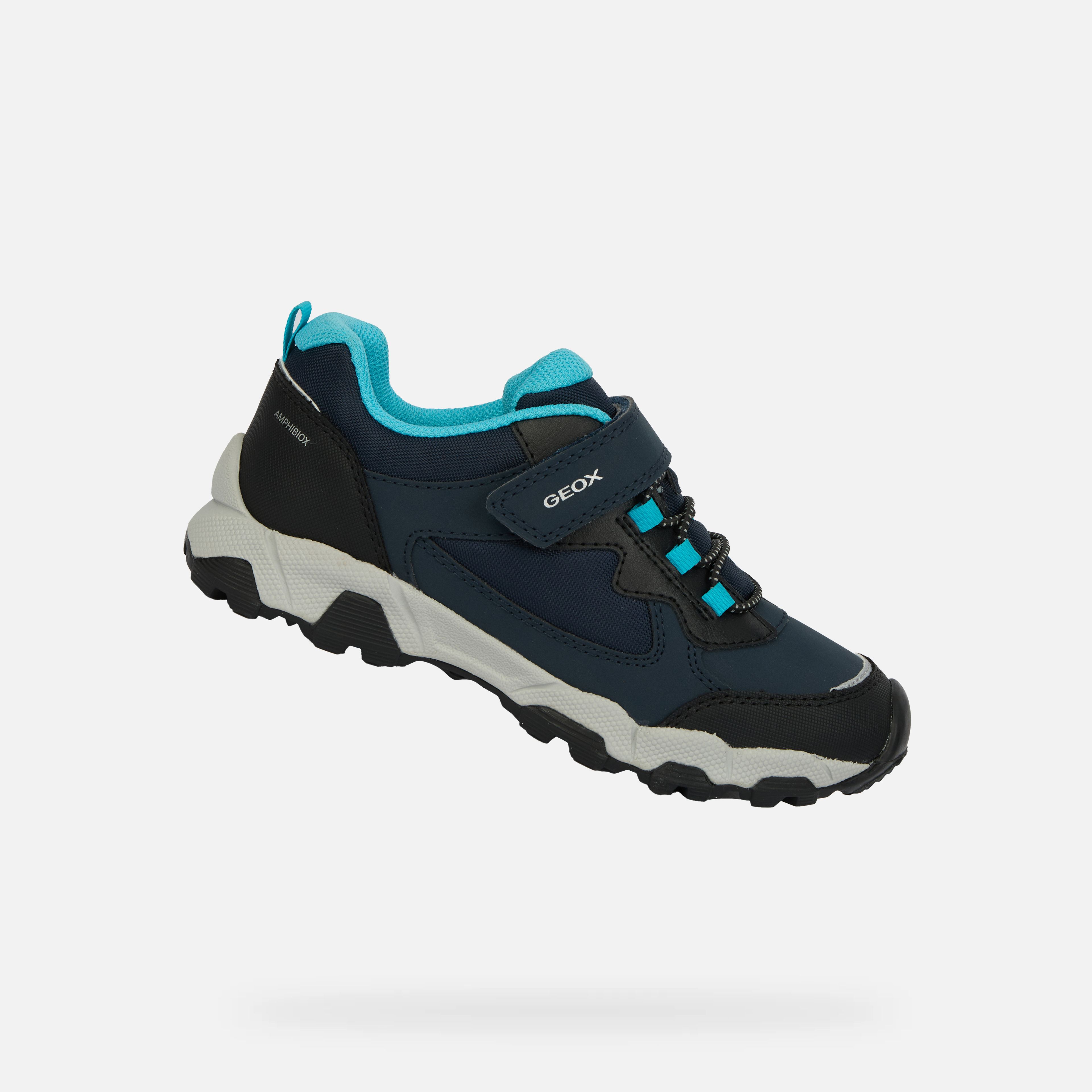 Granatowe chłopięce sneakersy Geox Magnetar B ABX