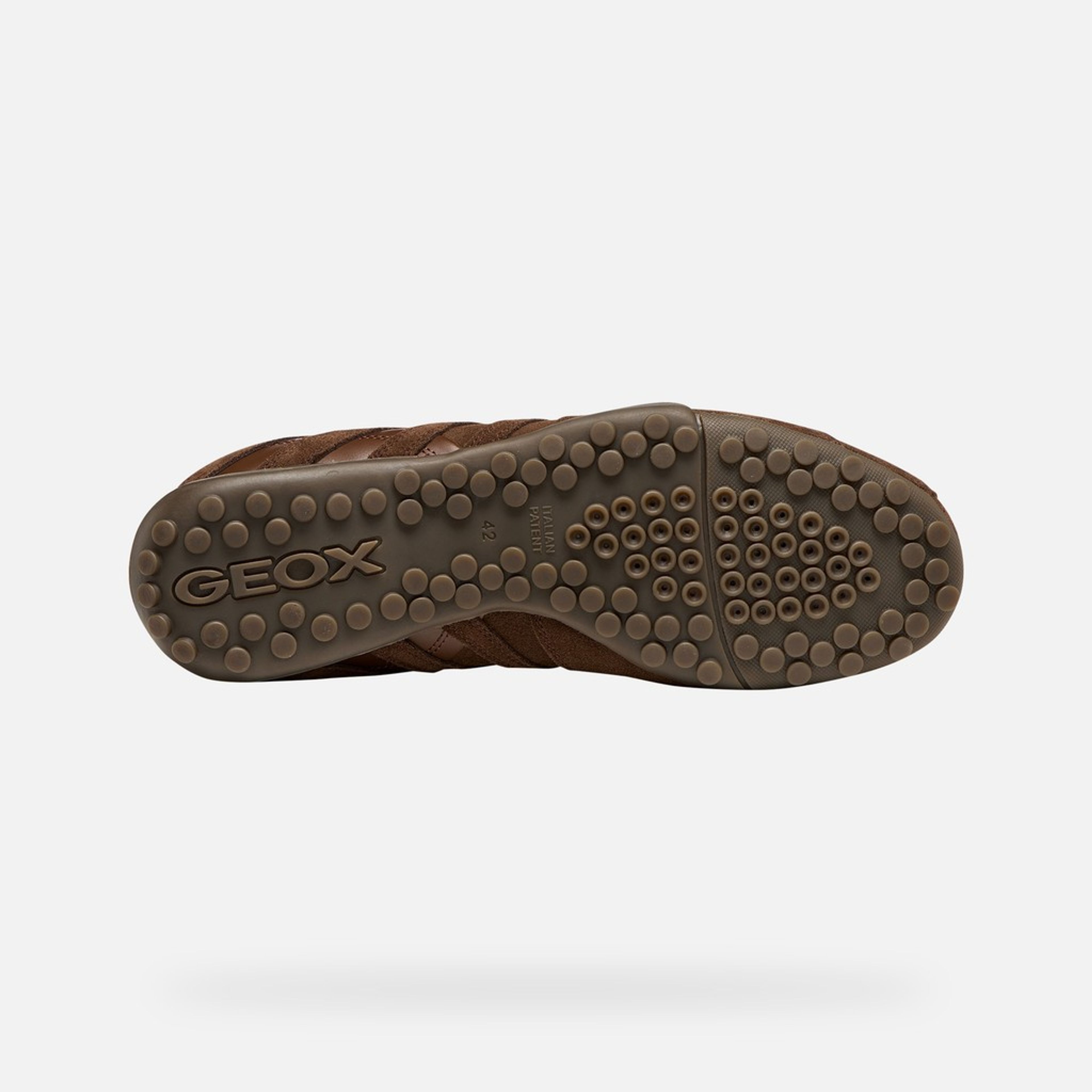 Sneakers maro închis pentru bărbați Geox Snake - 007