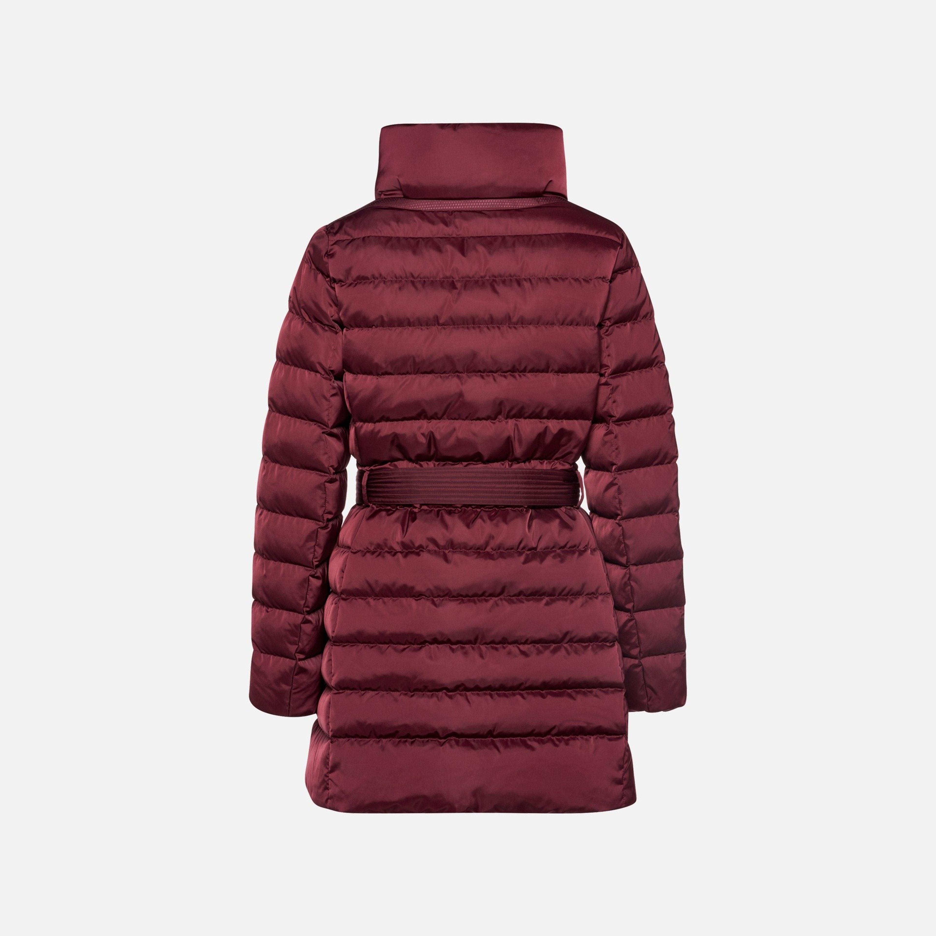 Vínová dámská péřová bunda Geox Bettanie - 005