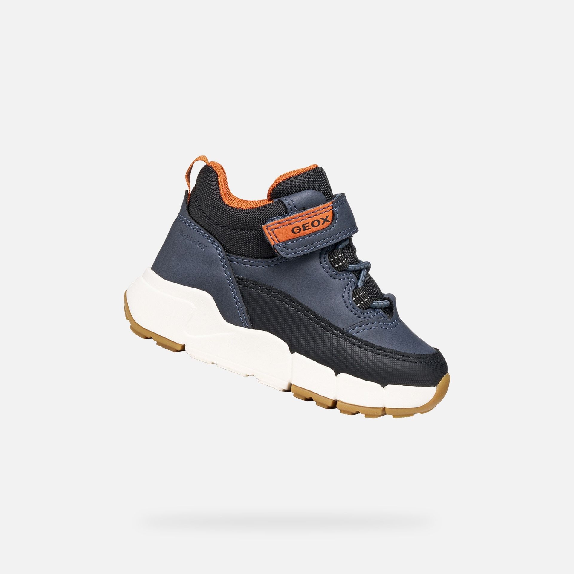 Tmavomodrá chlapčenská členková obuv Geox Flexyper Mini - 001