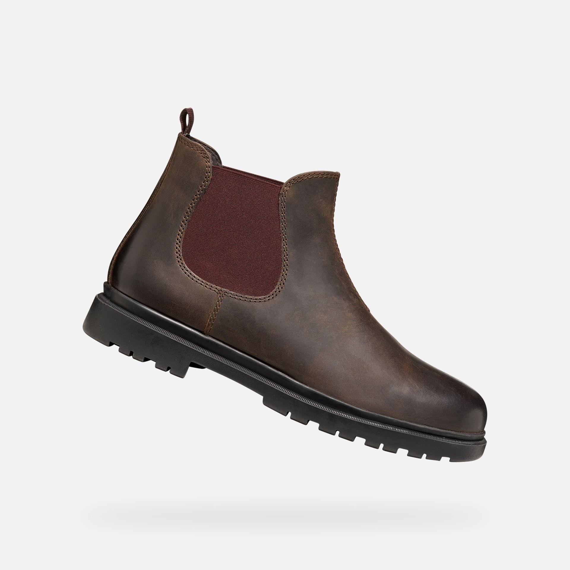 Brązowe męskie buty za kostkę Geox Andalo - 001