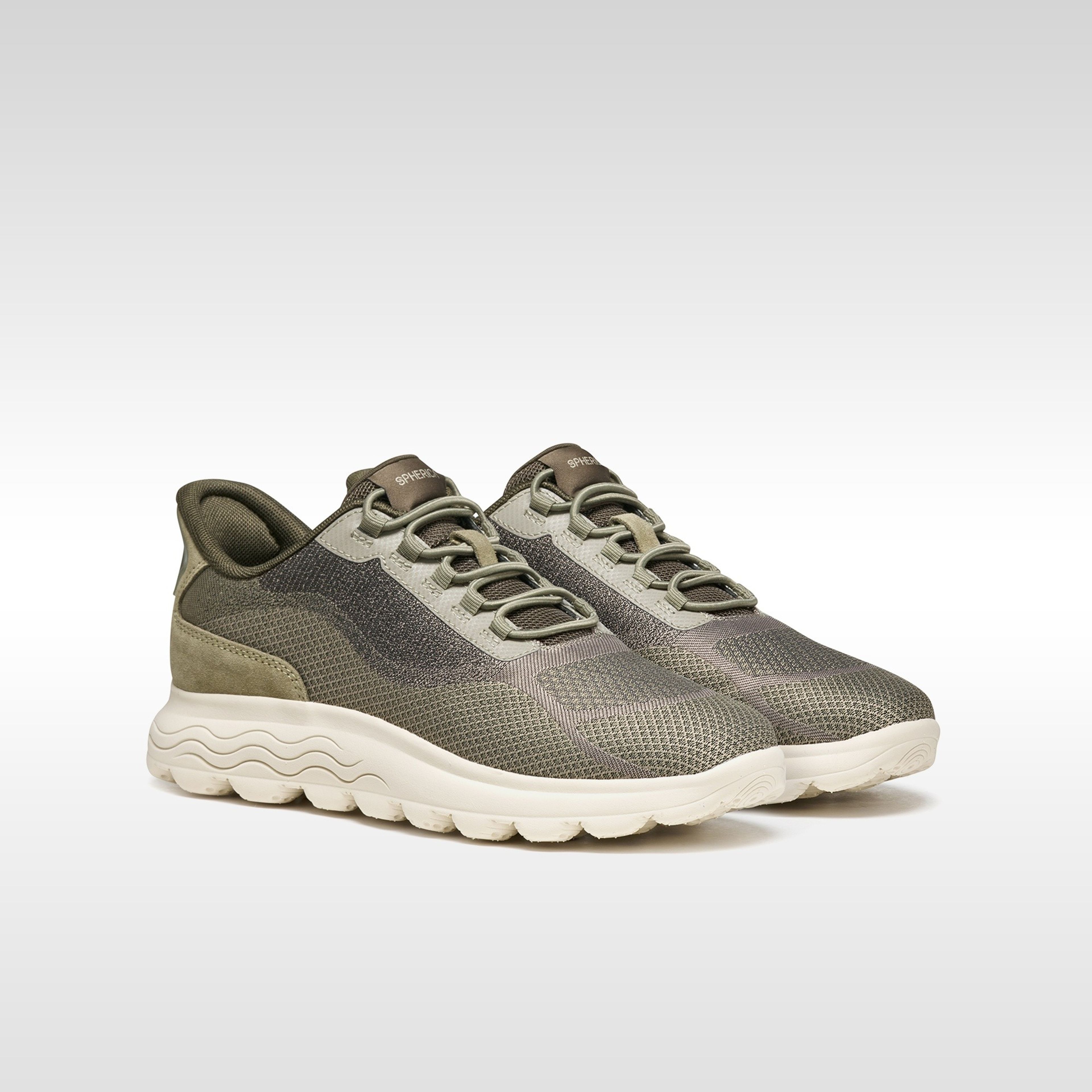 Sneakers verde deschis pentru femei Geox Spherica Plus WR - 009