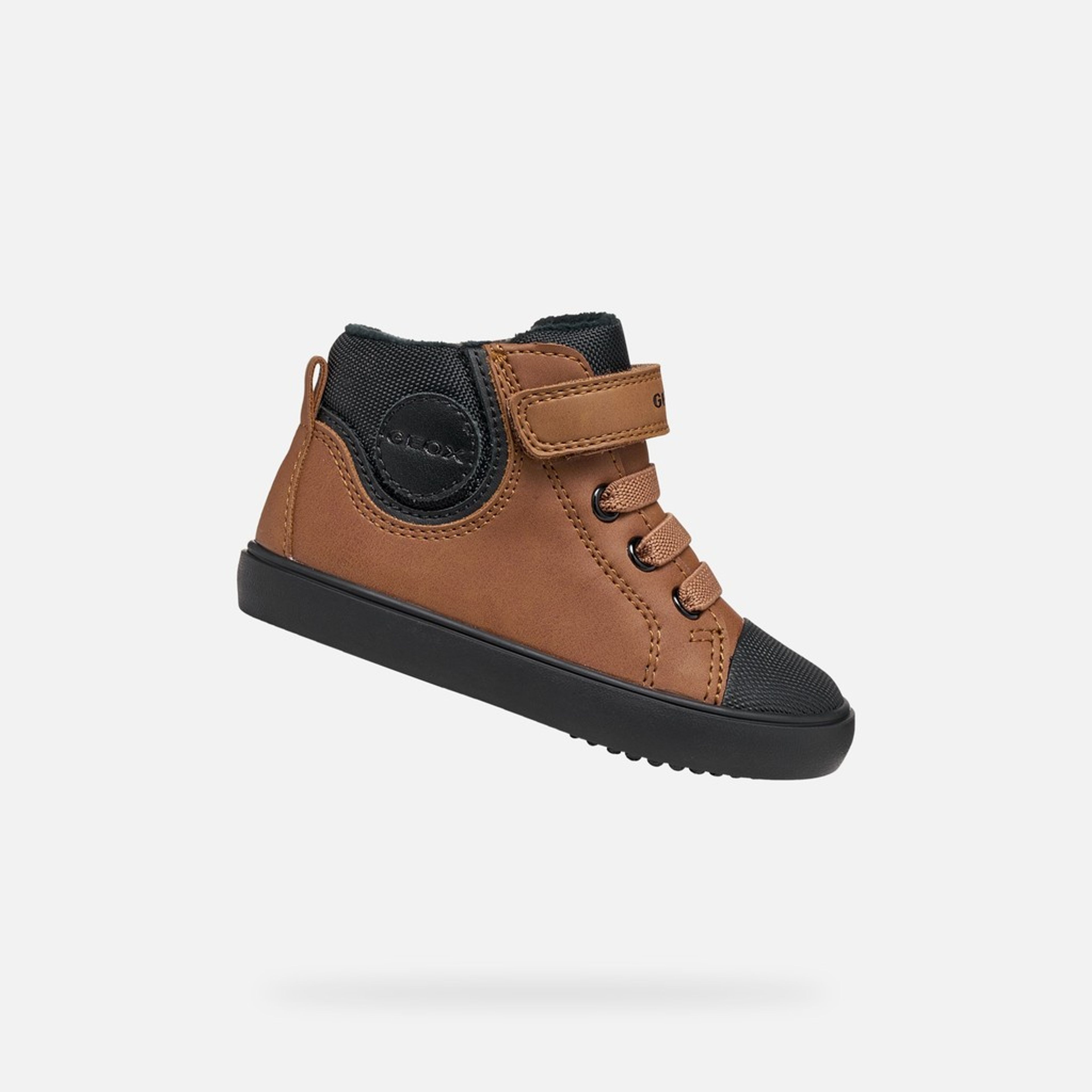 Brązowe trampki dla chłopców Geox Gisli - 001