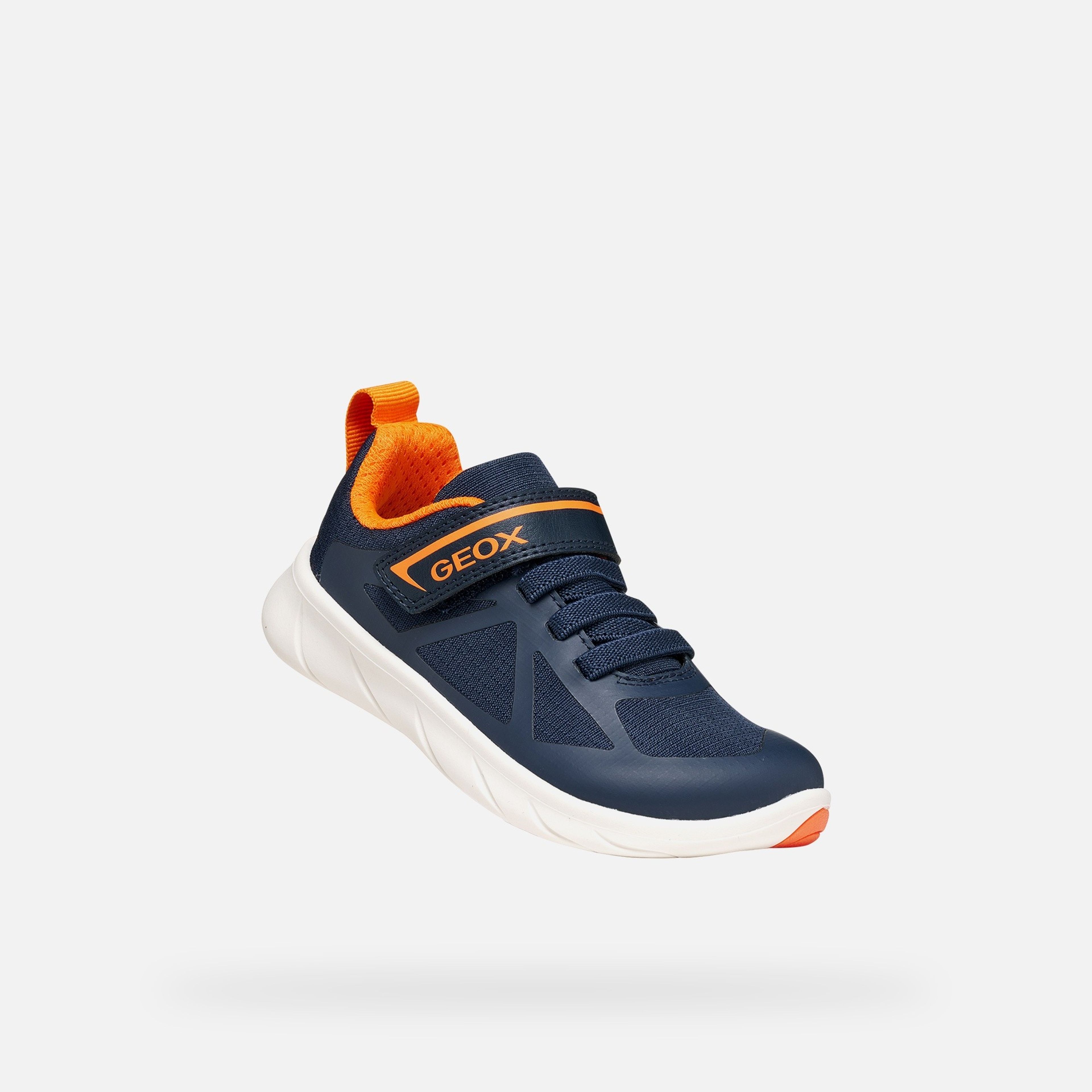 Ciemnogranatowe chłopięce sneakersy barefoot Geox Foot-run - 005