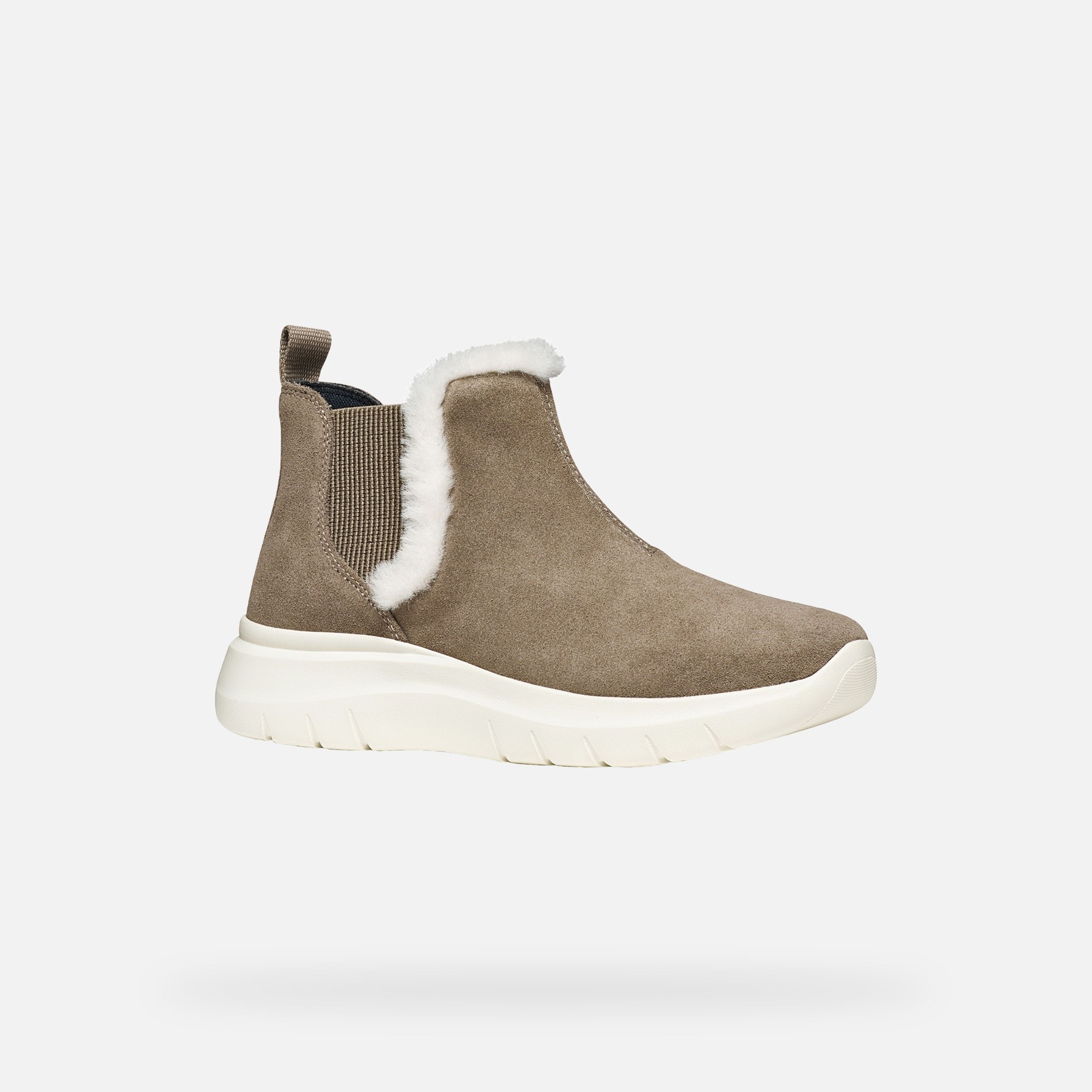 Svetlosivá dámska členková obuv Geox Plummery - 003