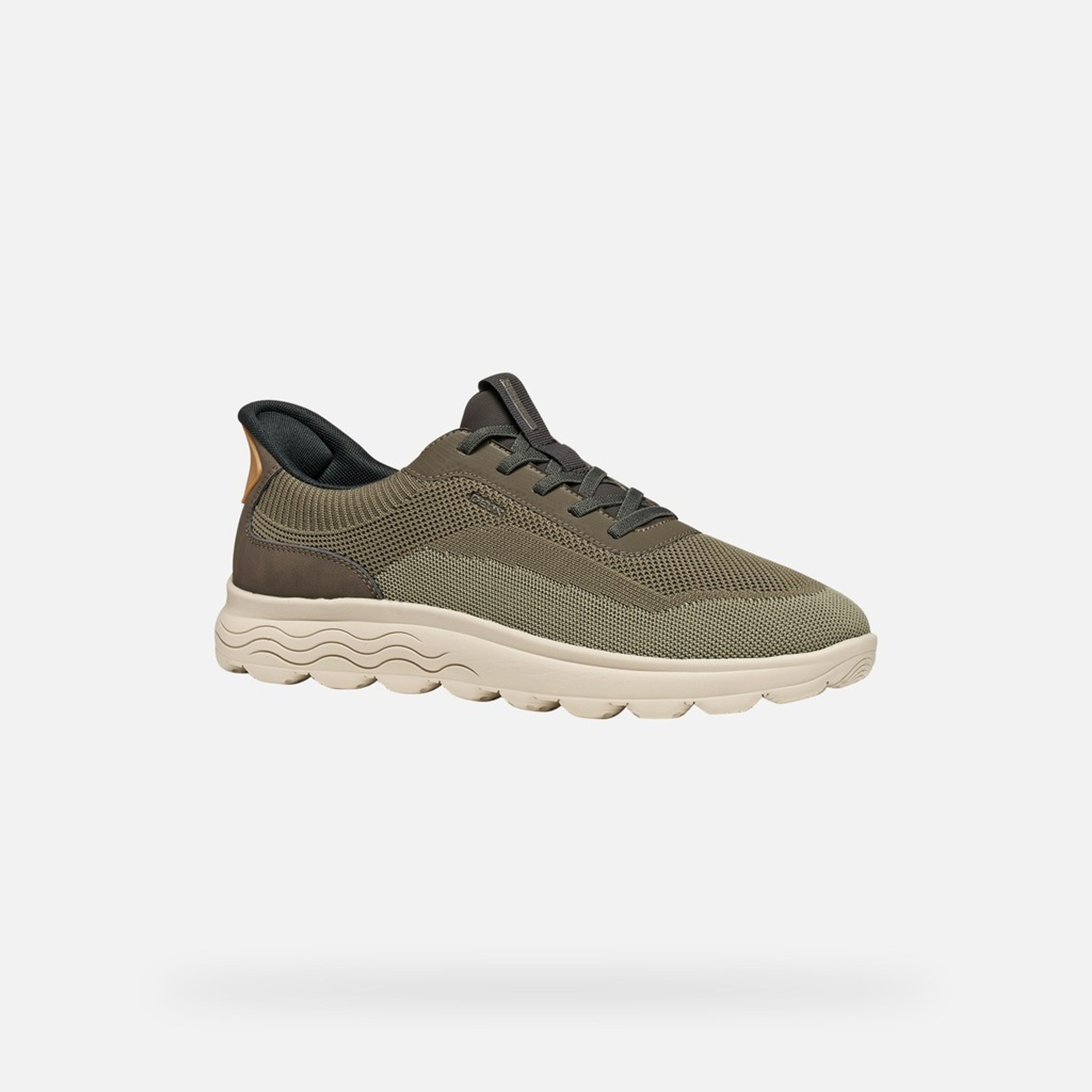 Khaki męskie sneakersy Geox Spherica Plus - 005