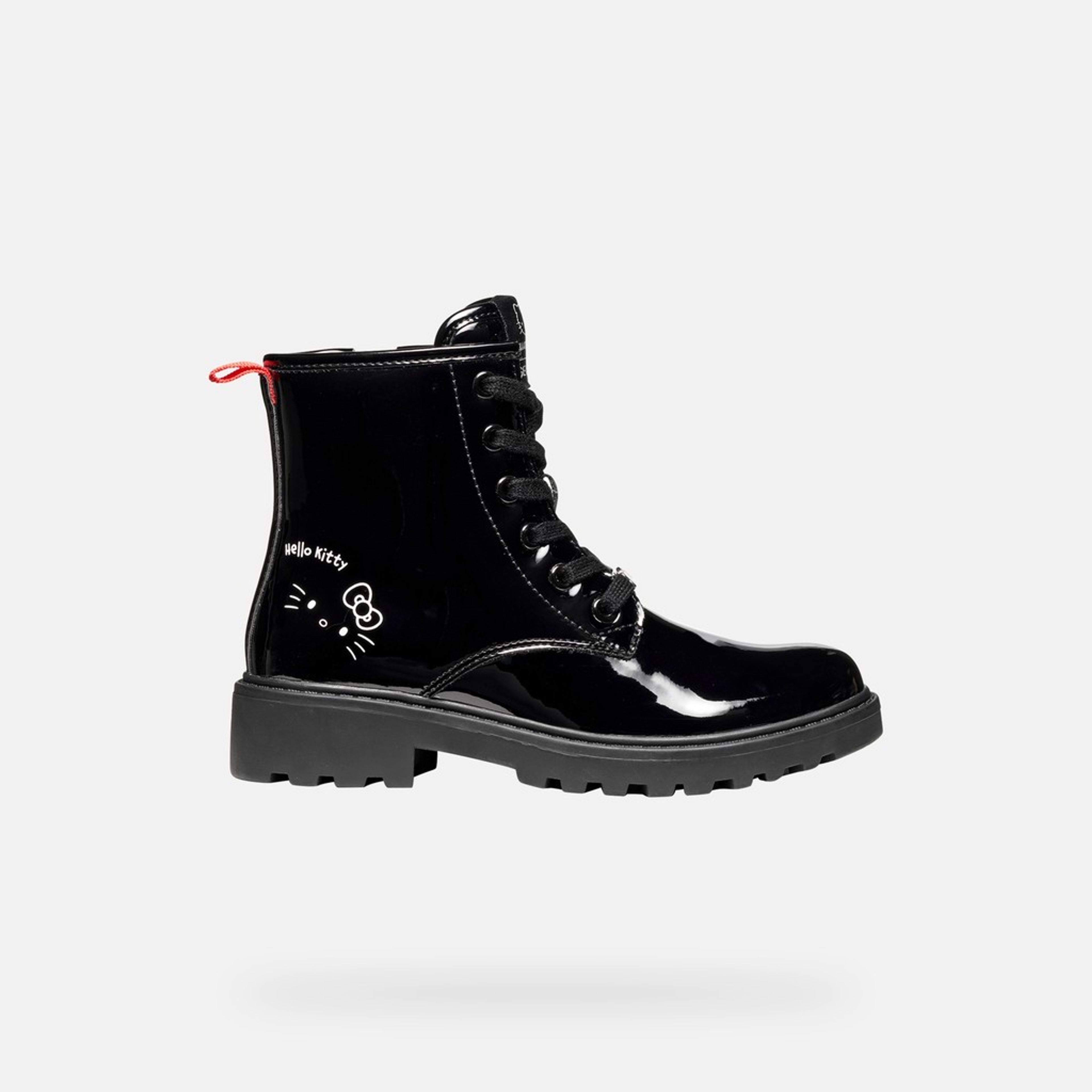 Čierna dievčenská členková obuv Geox Casey - 002