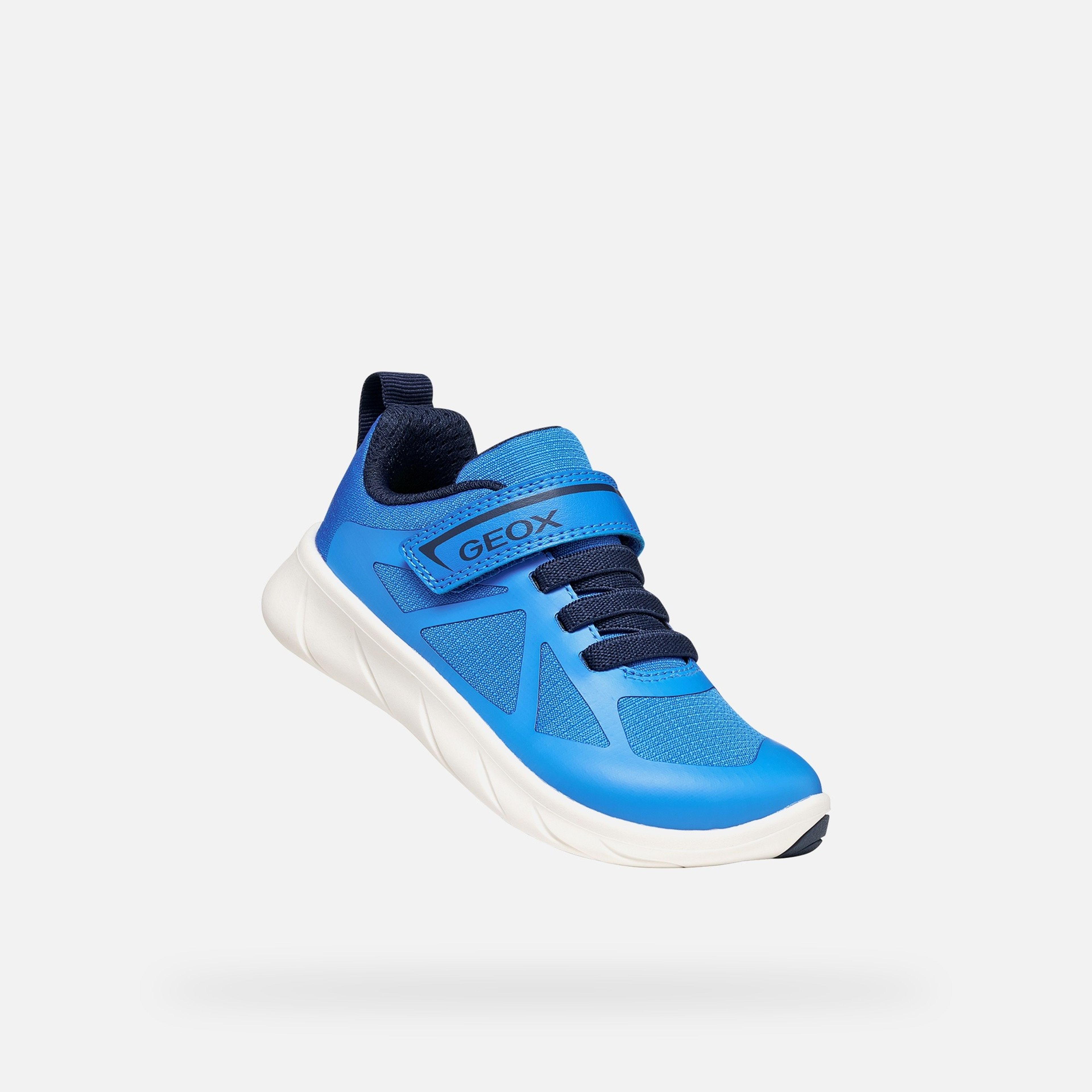 Jasnoniebieskie chłopięce sneakersy barefoot Geox Foot-run - 005