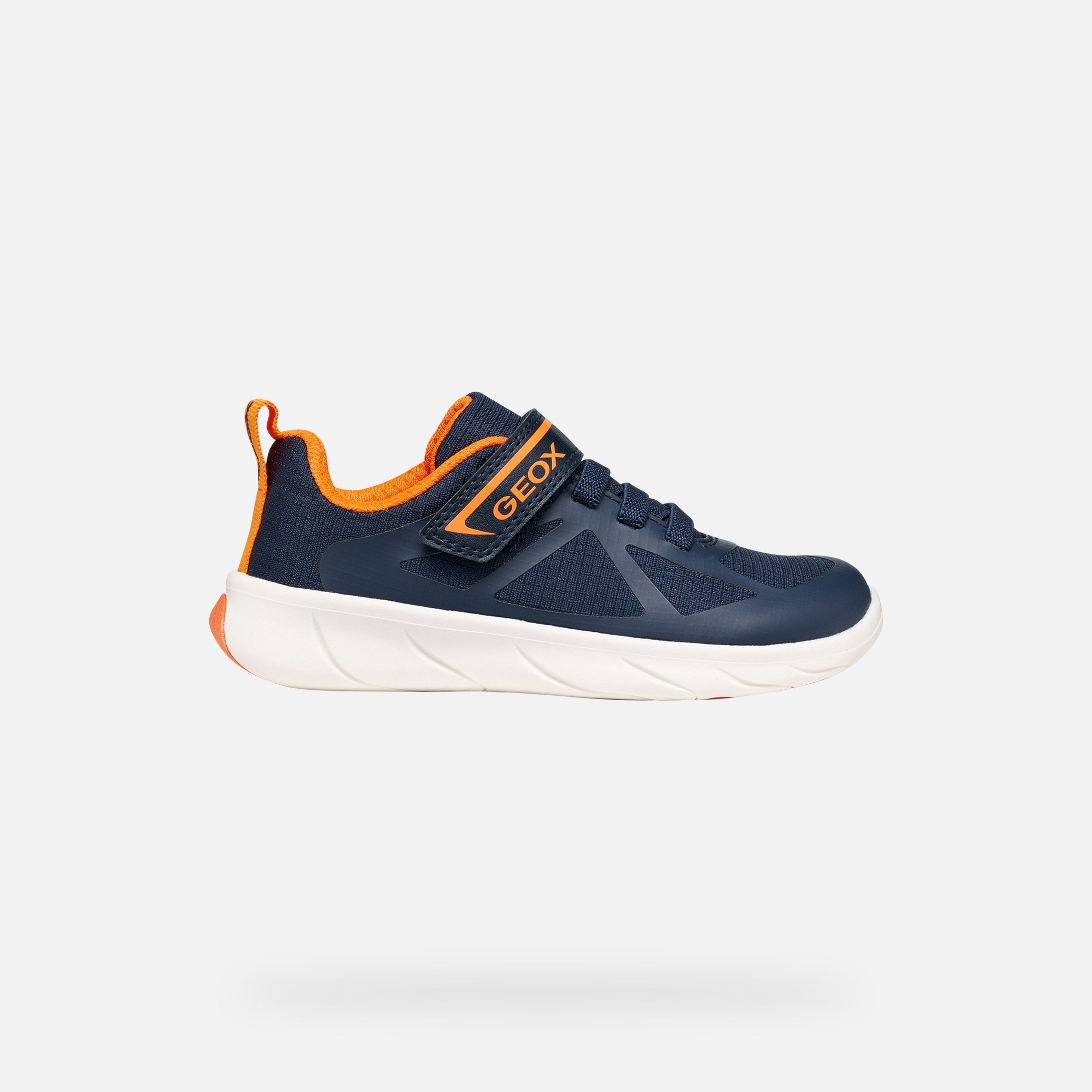 Ciemnogranatowe chłopięce sneakersy barefoot Geox Foot-run - 002