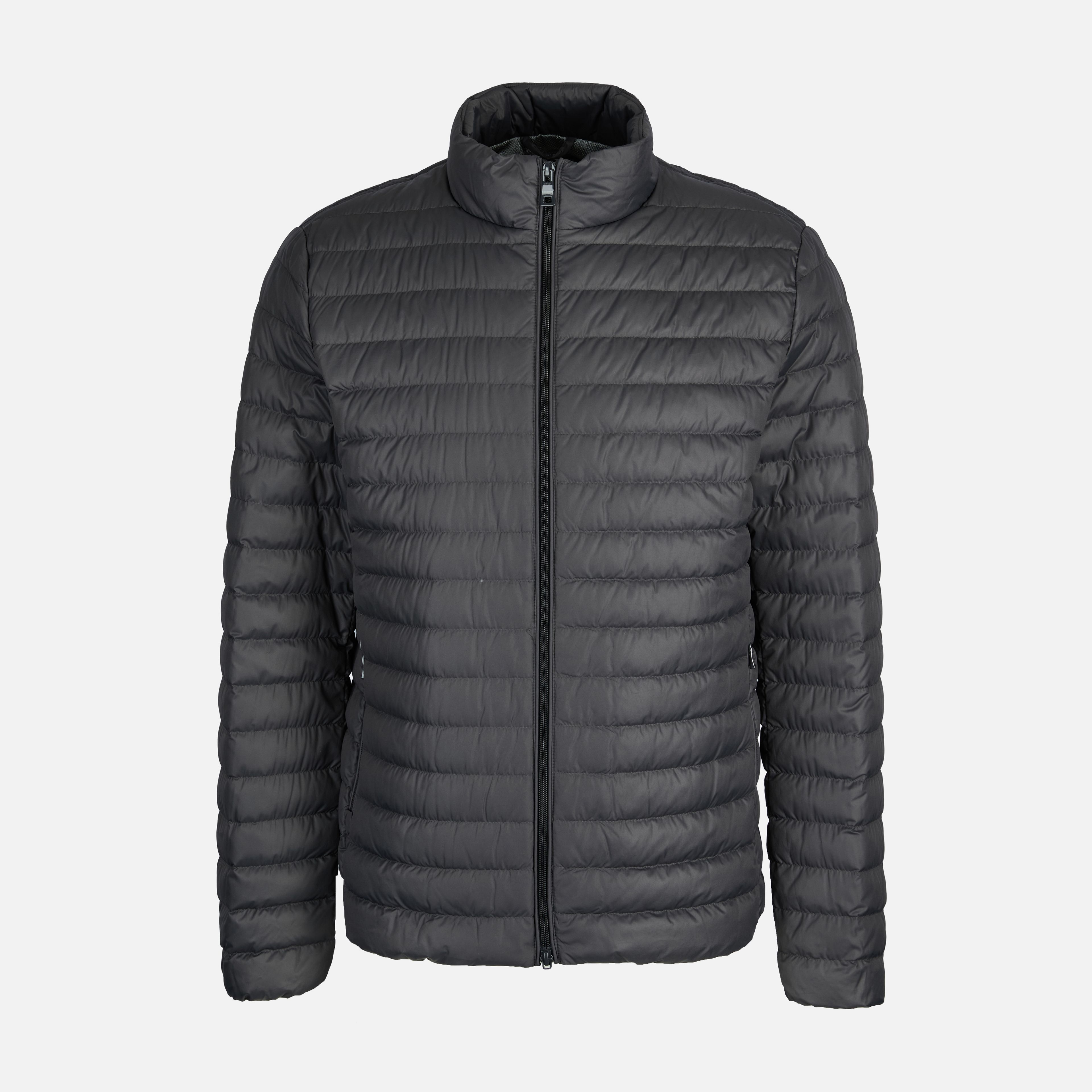 Sivá pánska páperová bunda Geox Warrens