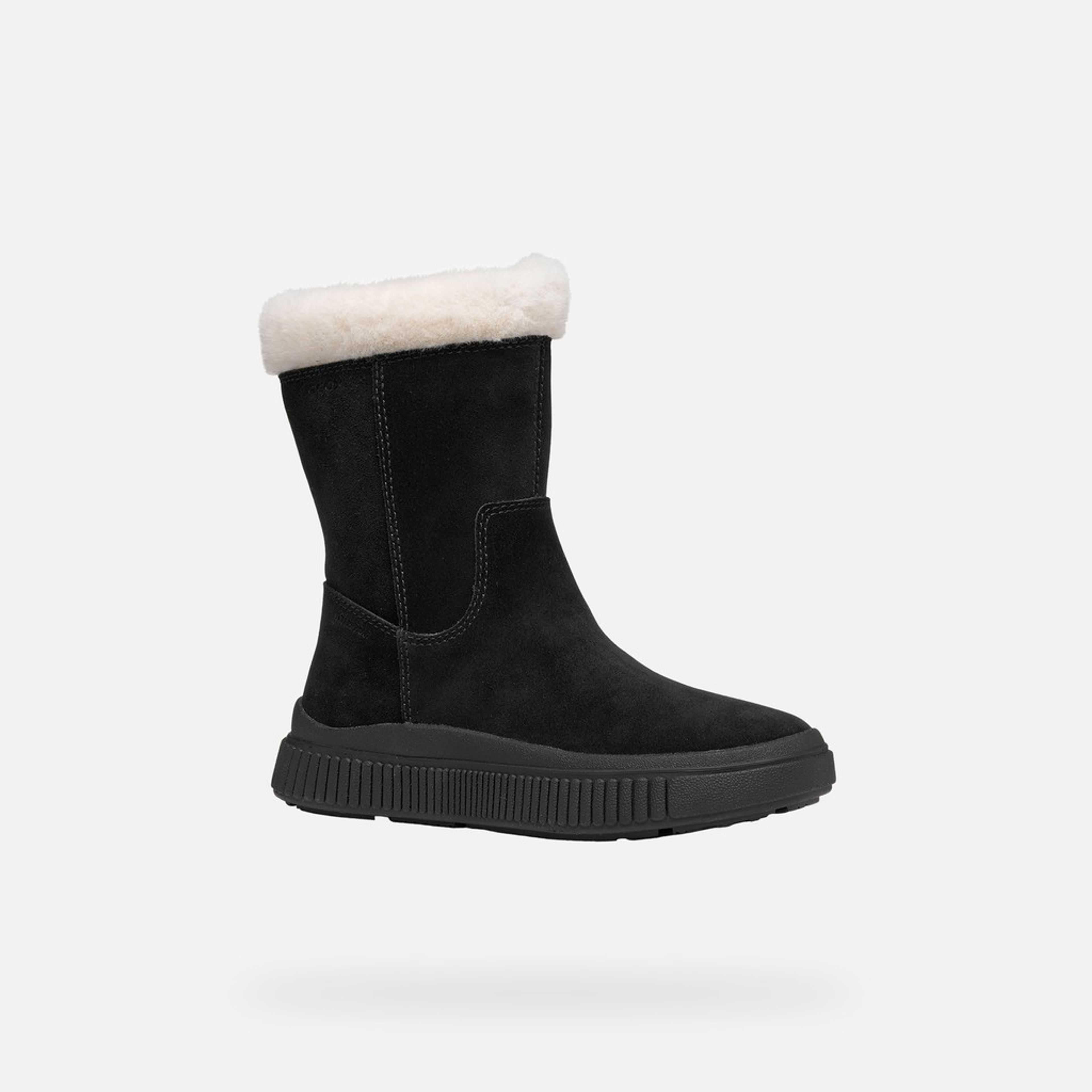 Czarne buty zimowe dla dziewczynek Geox Laquinny WPF - 003