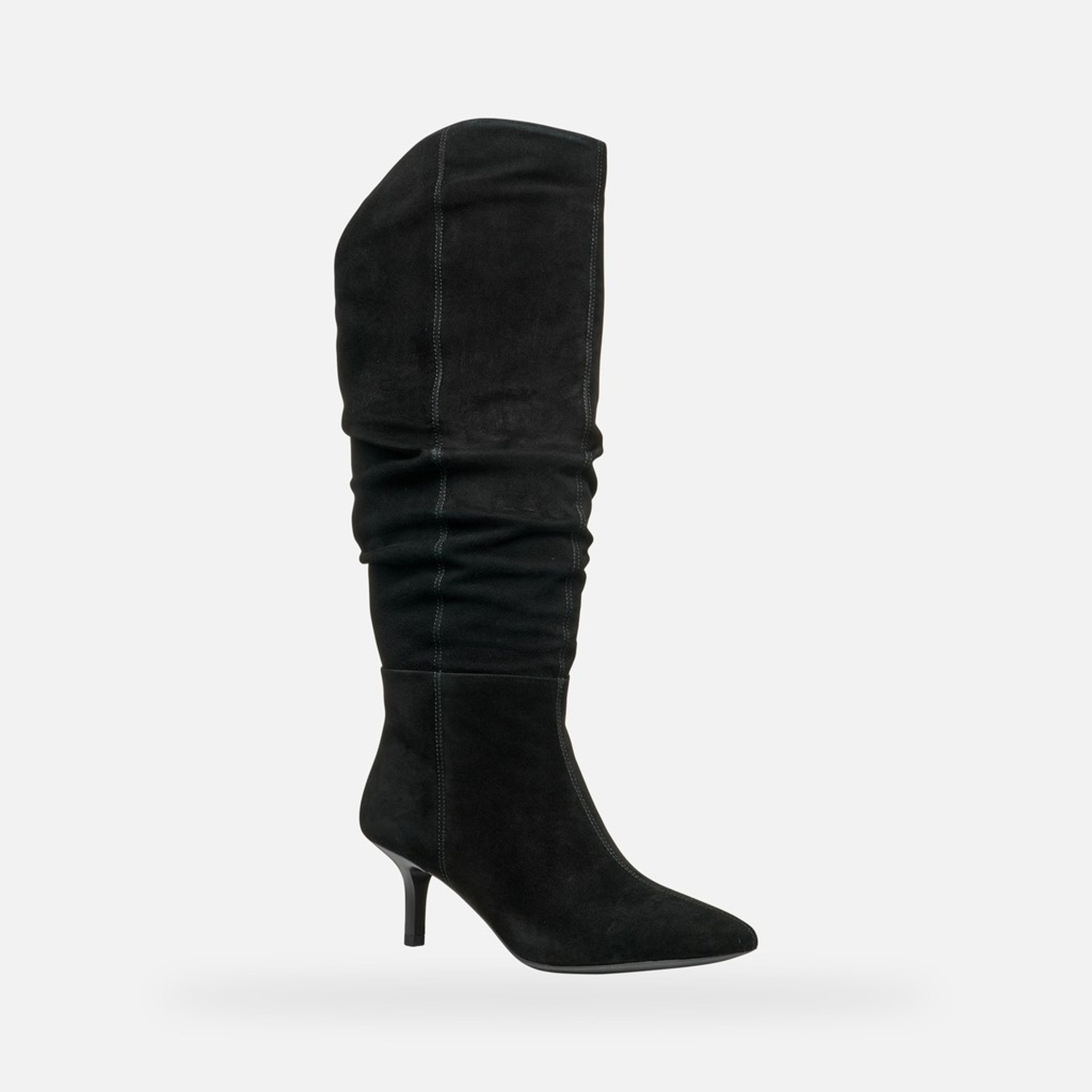 Czarne kozaki damskie Geox Kleopy - 002