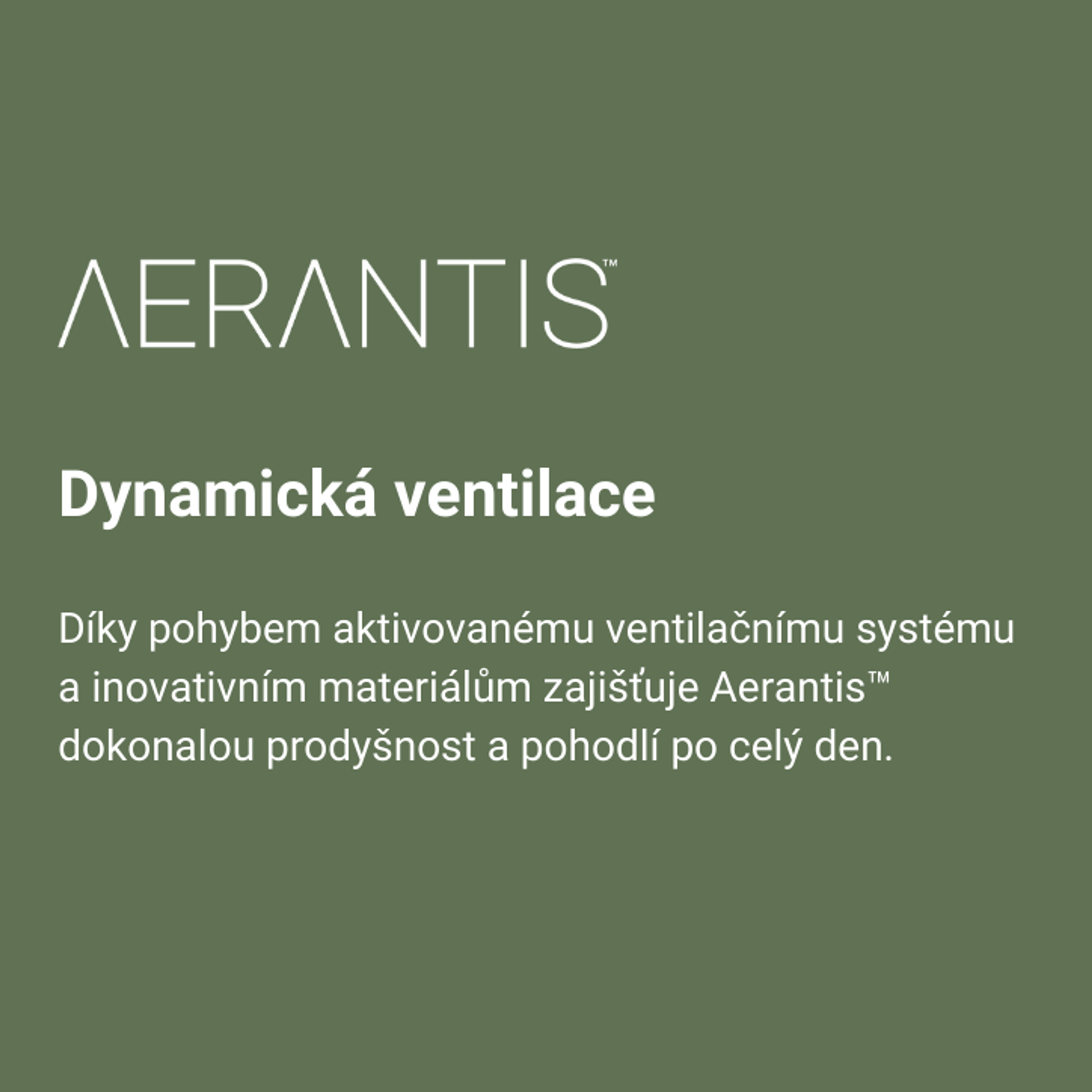 Aerantis™ prodyšnost při každém kroku 