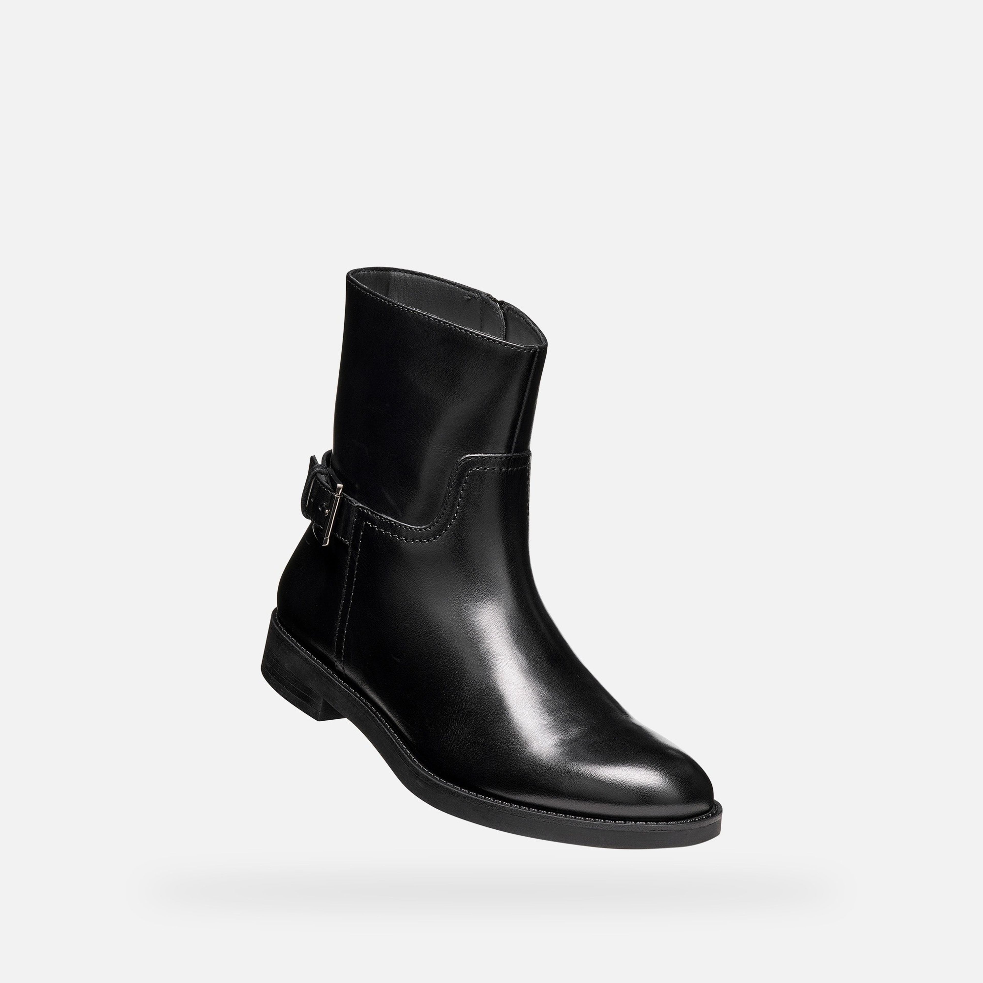 Čierna dámska členková obuv Geox Esmeena - 014