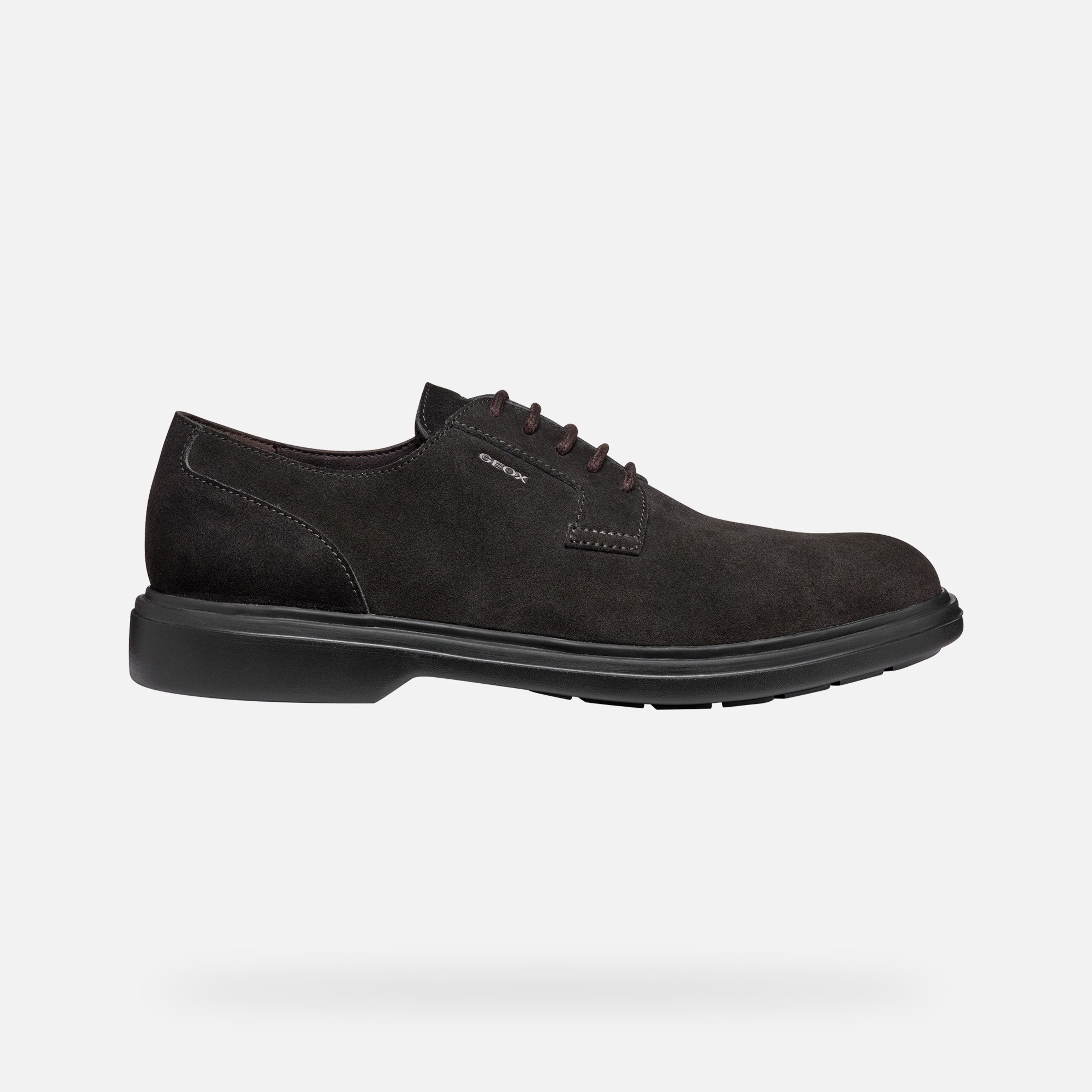 Ciemnobrązowe męskie buty wizytowe Geox Ottavio - 002
