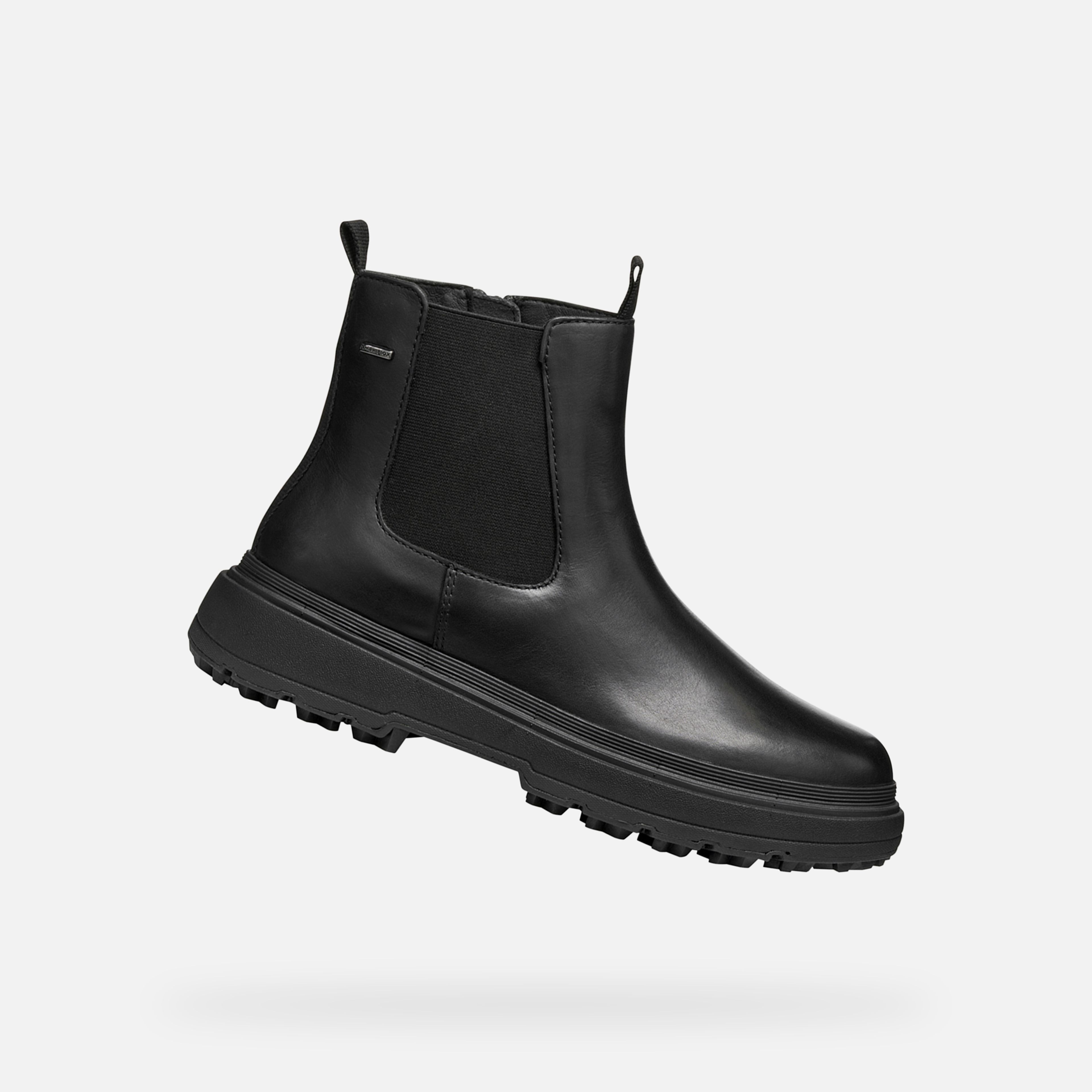 Černá dámská kotníková obuv Geox Lamidie + Grip ABX