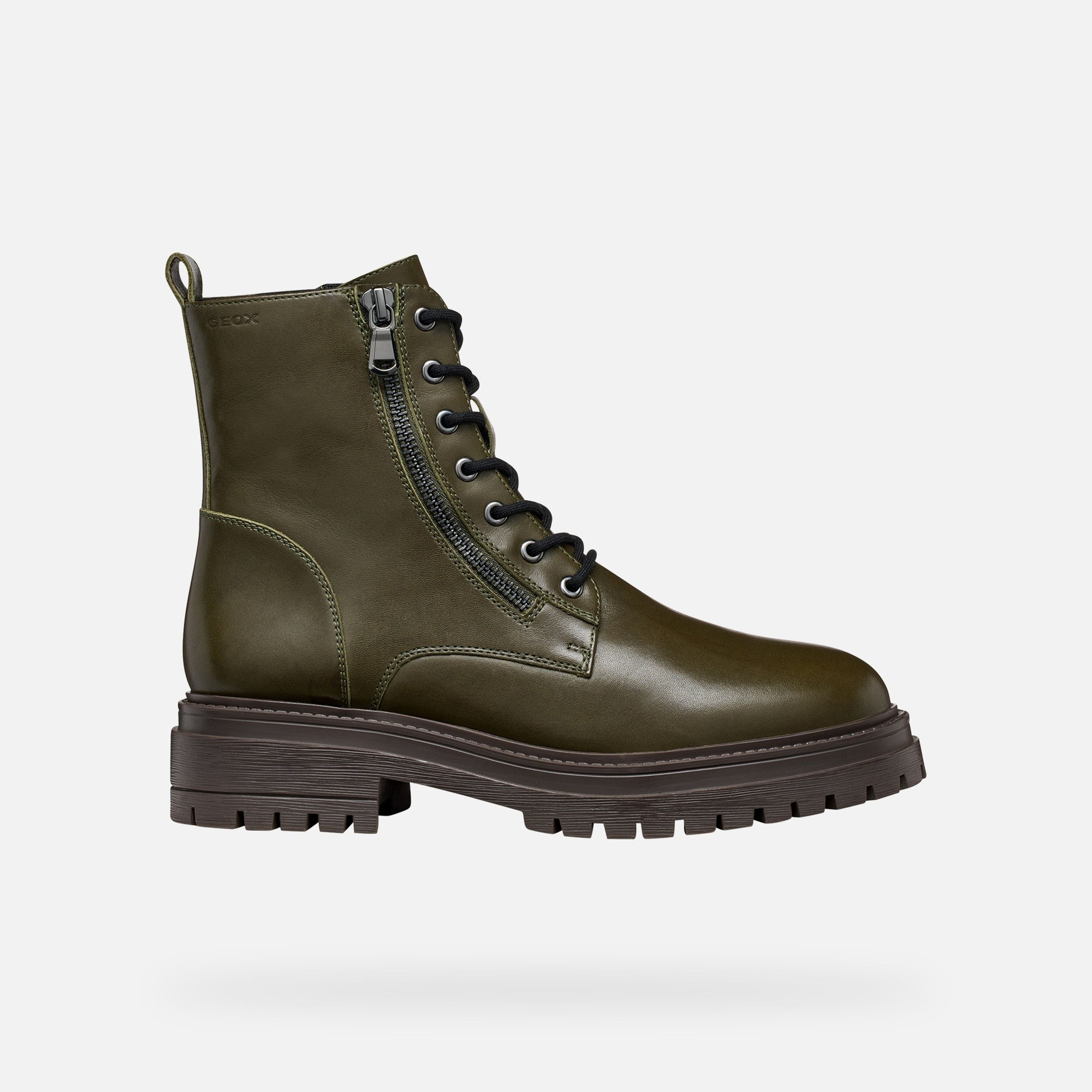 Khaki dámska členková obuv Geox Iridea - 002