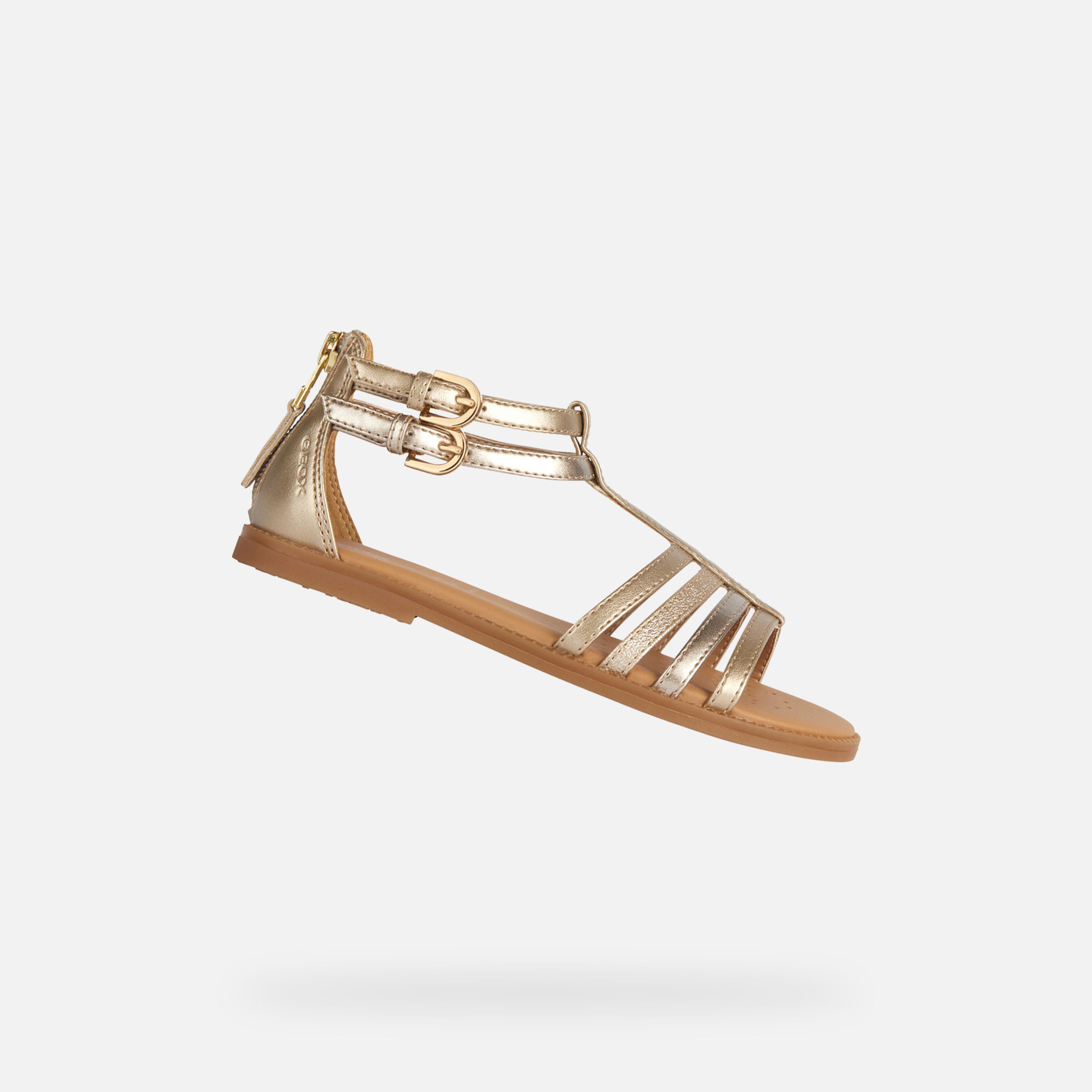 Stříbrné dívčí sandály Geox Sandal Karly Girl