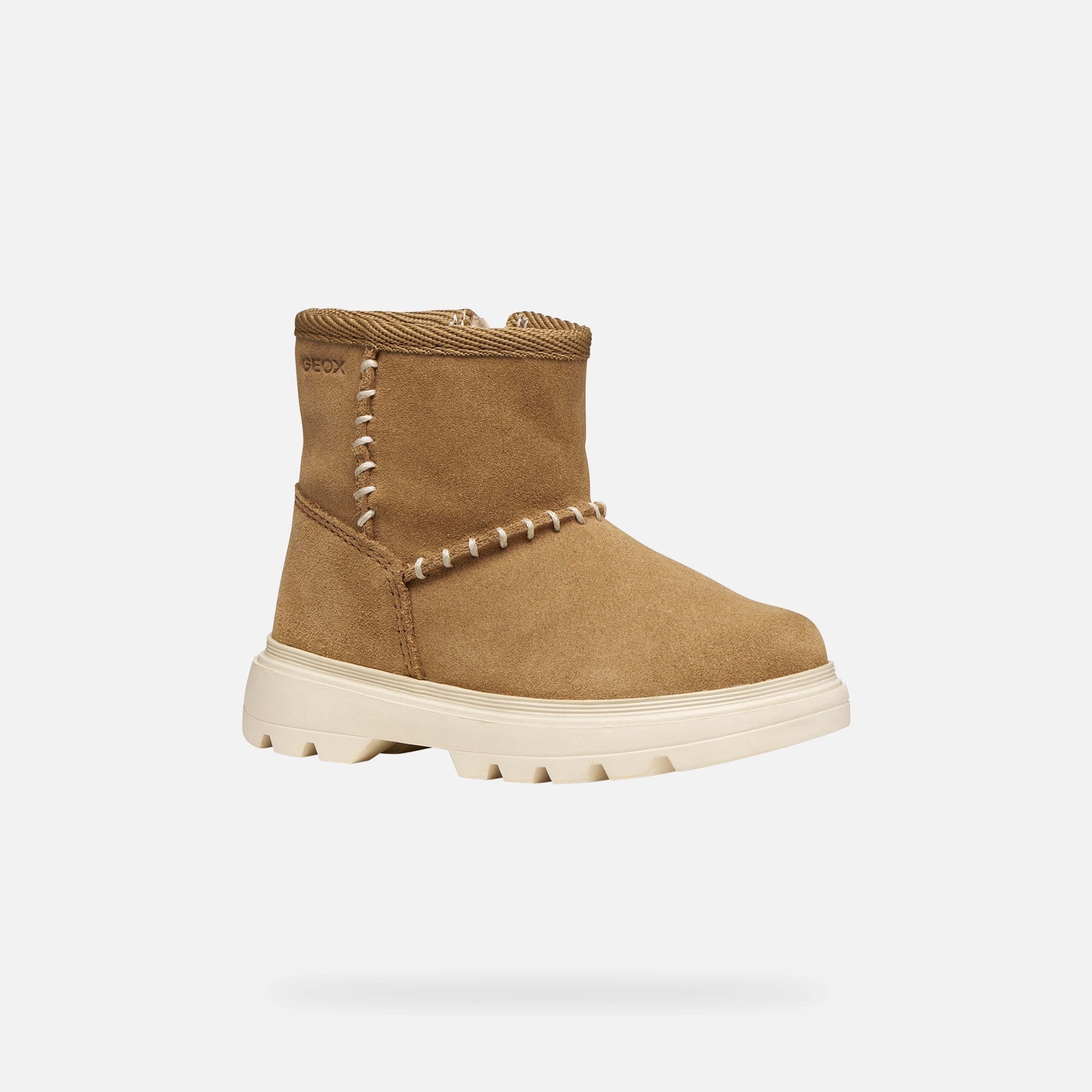 Brązowe dziewczęce buty za kostkę Geox Kiddartah - 003