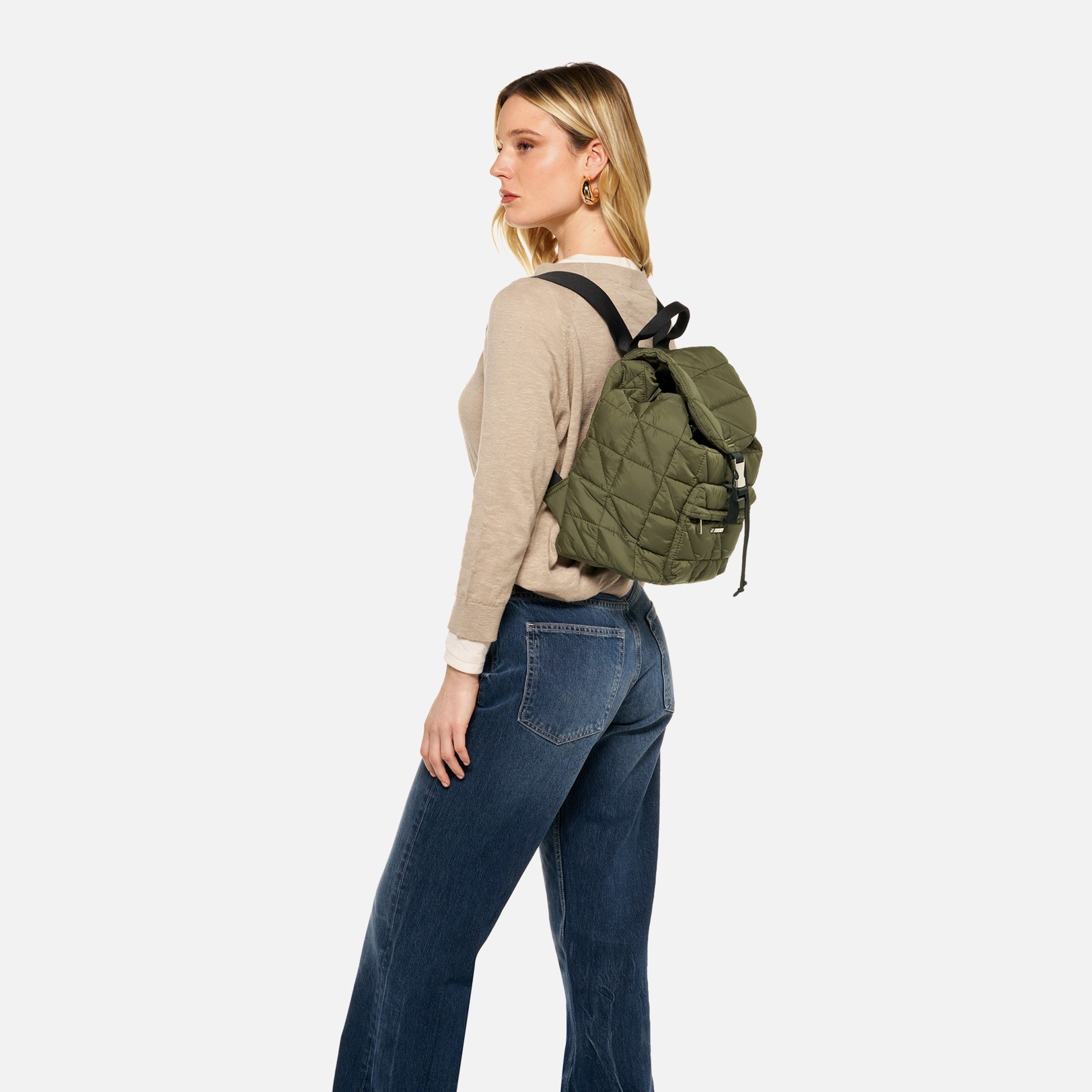 Khaki dámsky batoh Geox Myrajade - 006