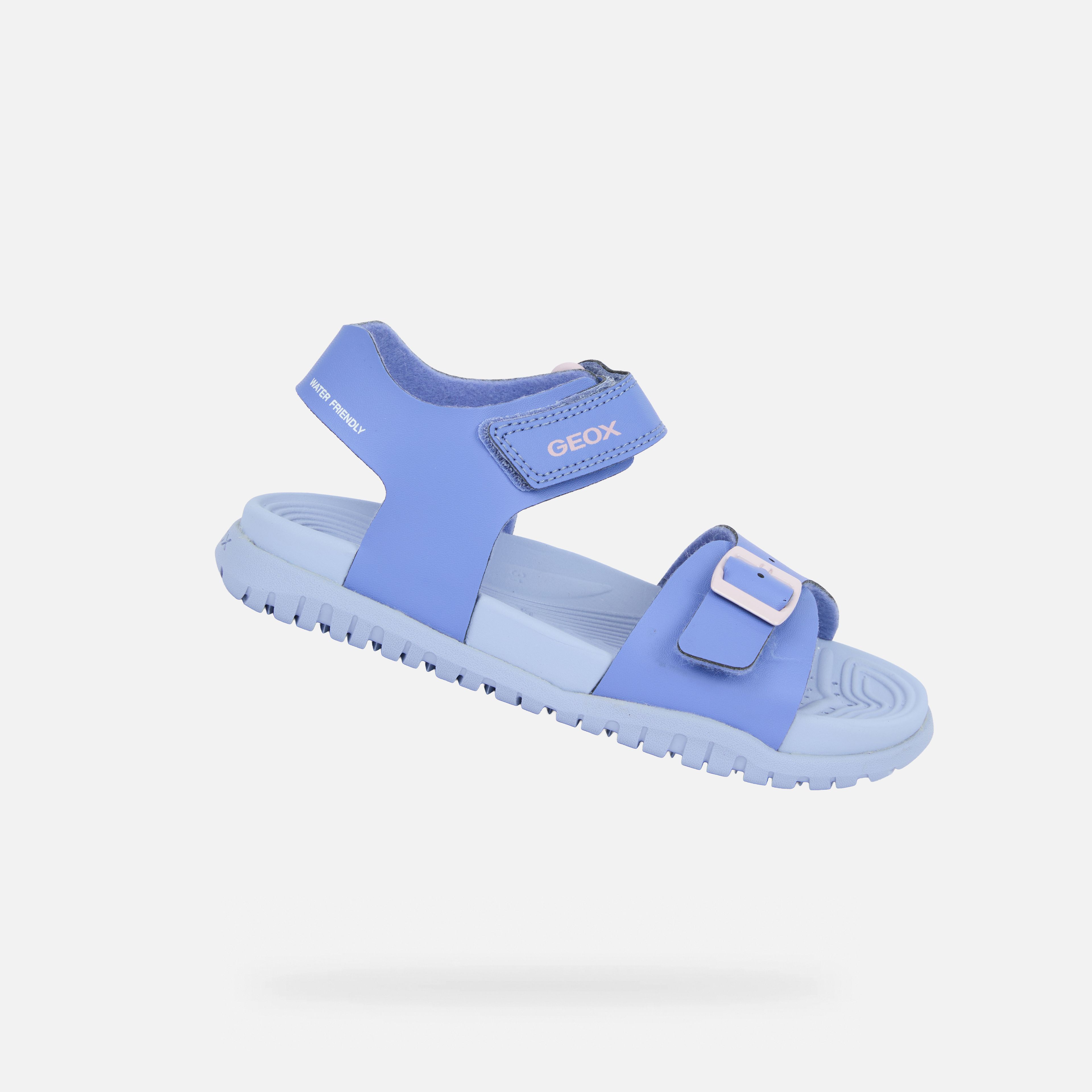 Fialové dievčenské sandále Geox Fusbetto