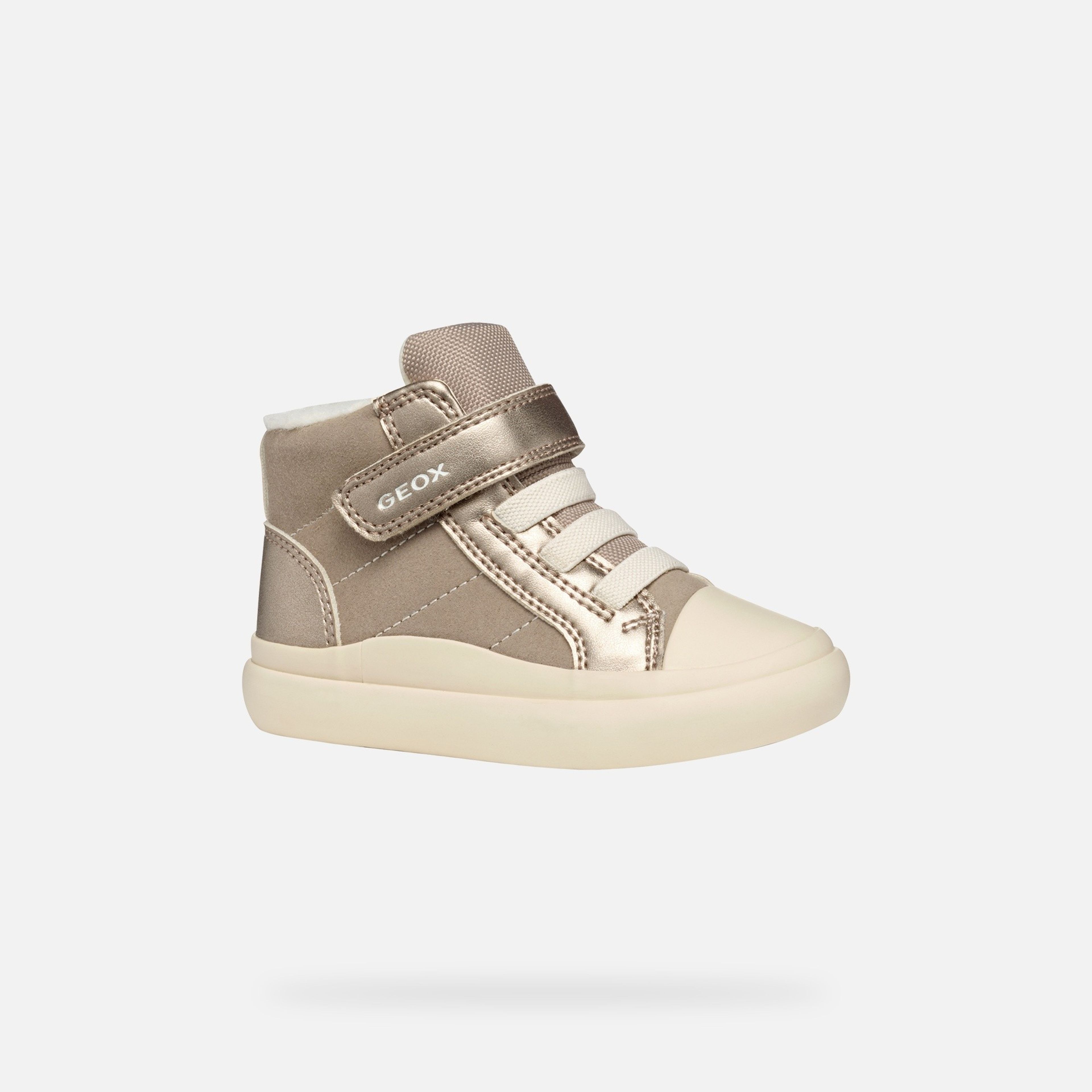 Béžové chlapecké tenisky Geox Gisli - 003
