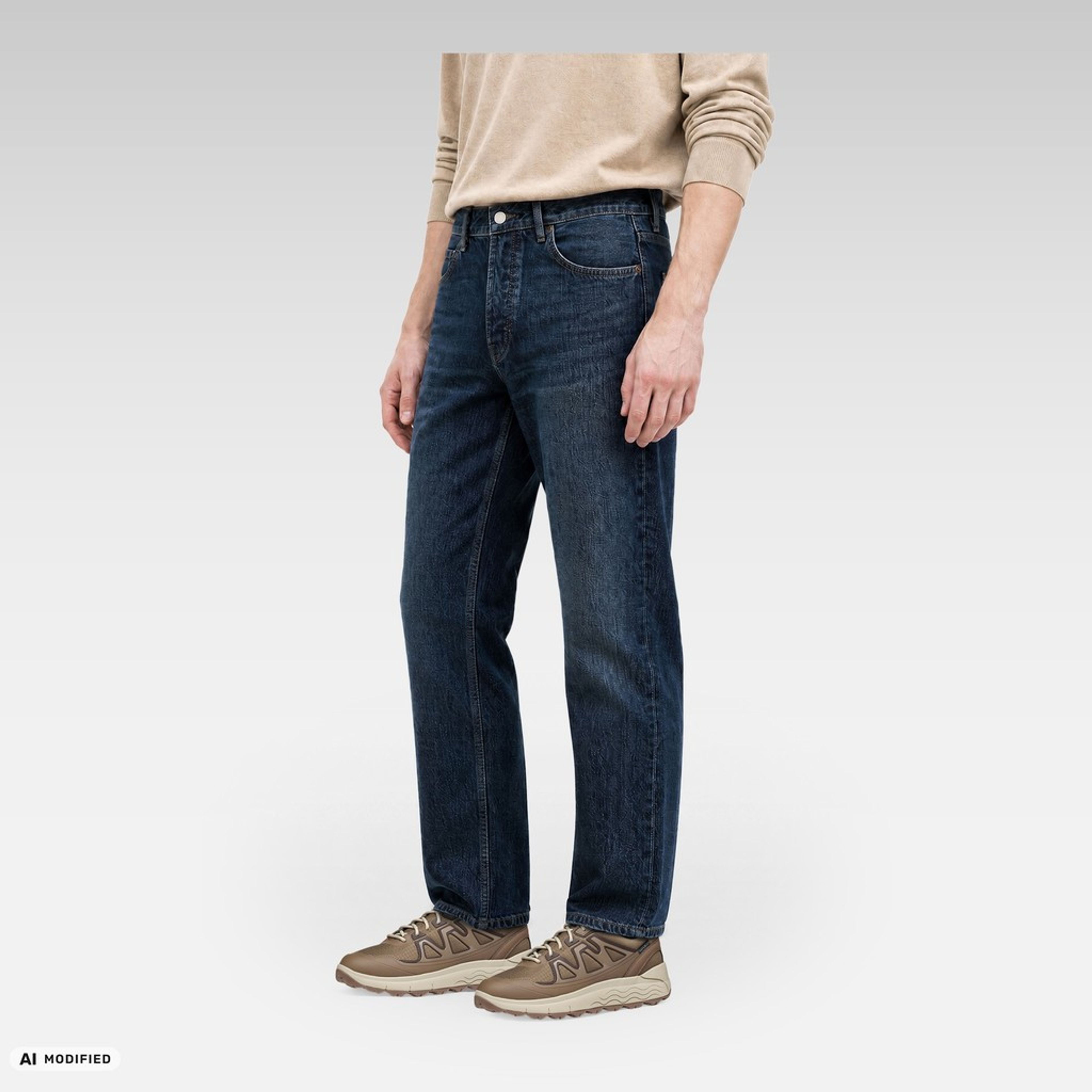 Brązowe męskie sneakersy Geox Spherica 4X4 B ABX - 009