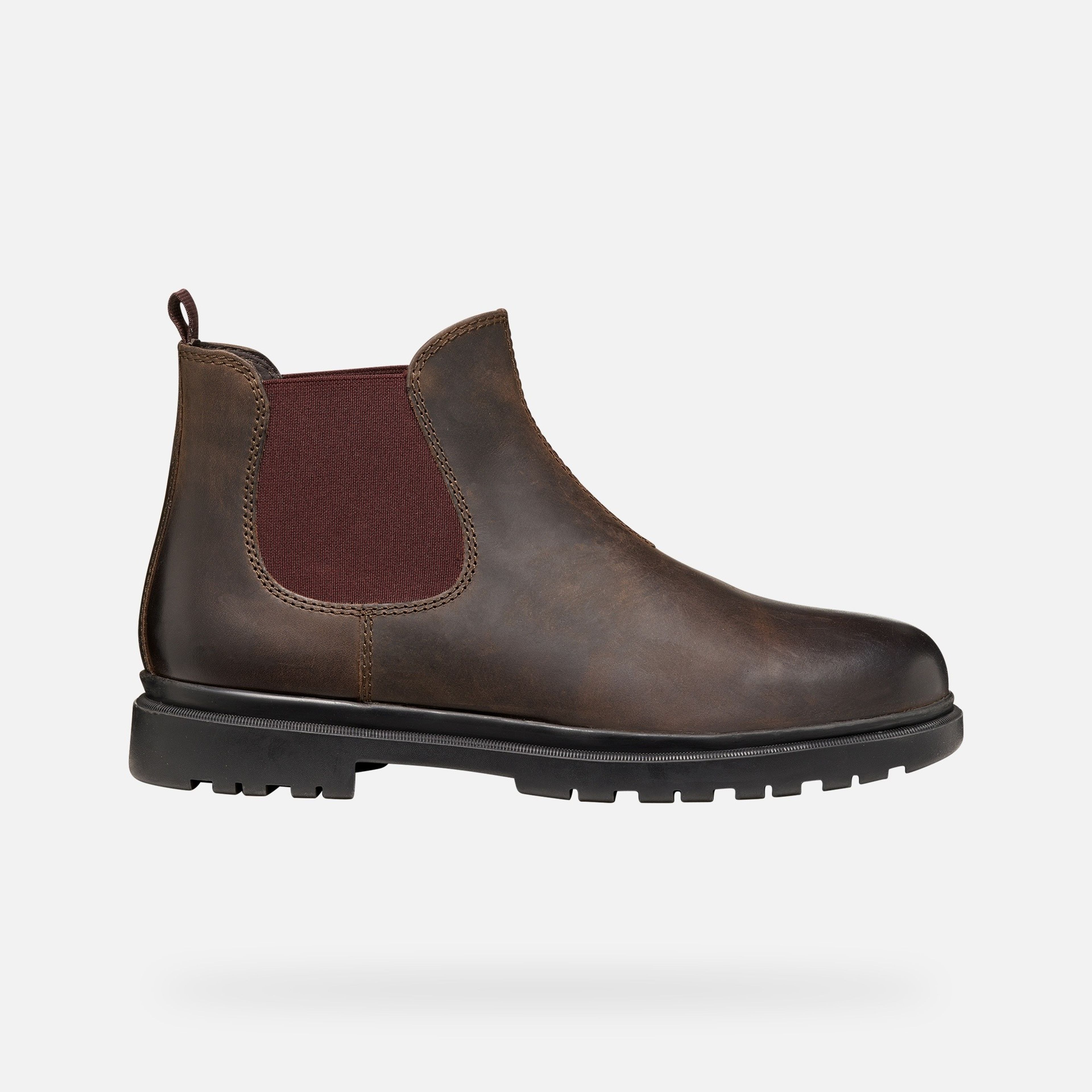 Brązowe męskie buty za kostkę Geox Andalo - 002