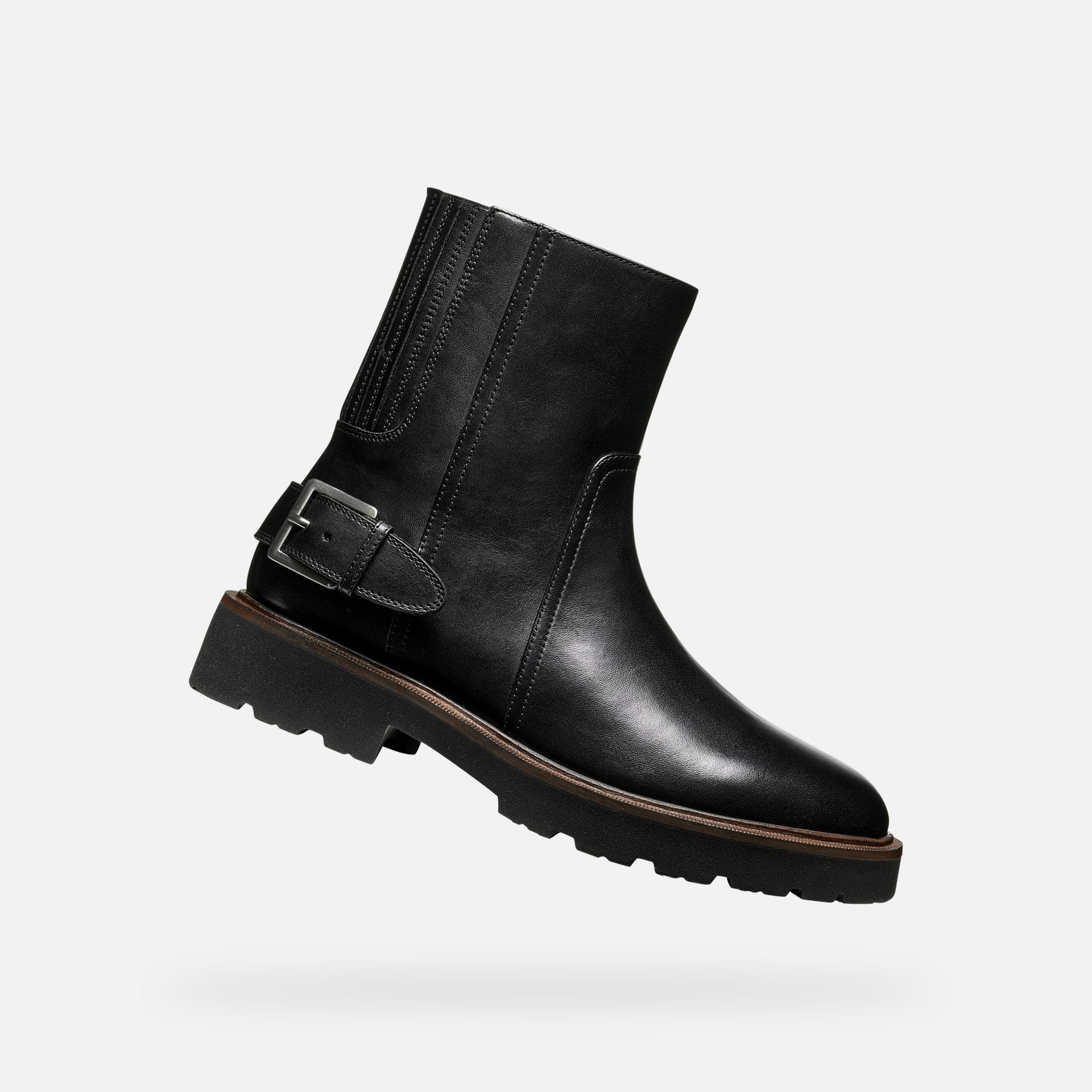 Čierna dámska členková obuv Geox Norize - 001