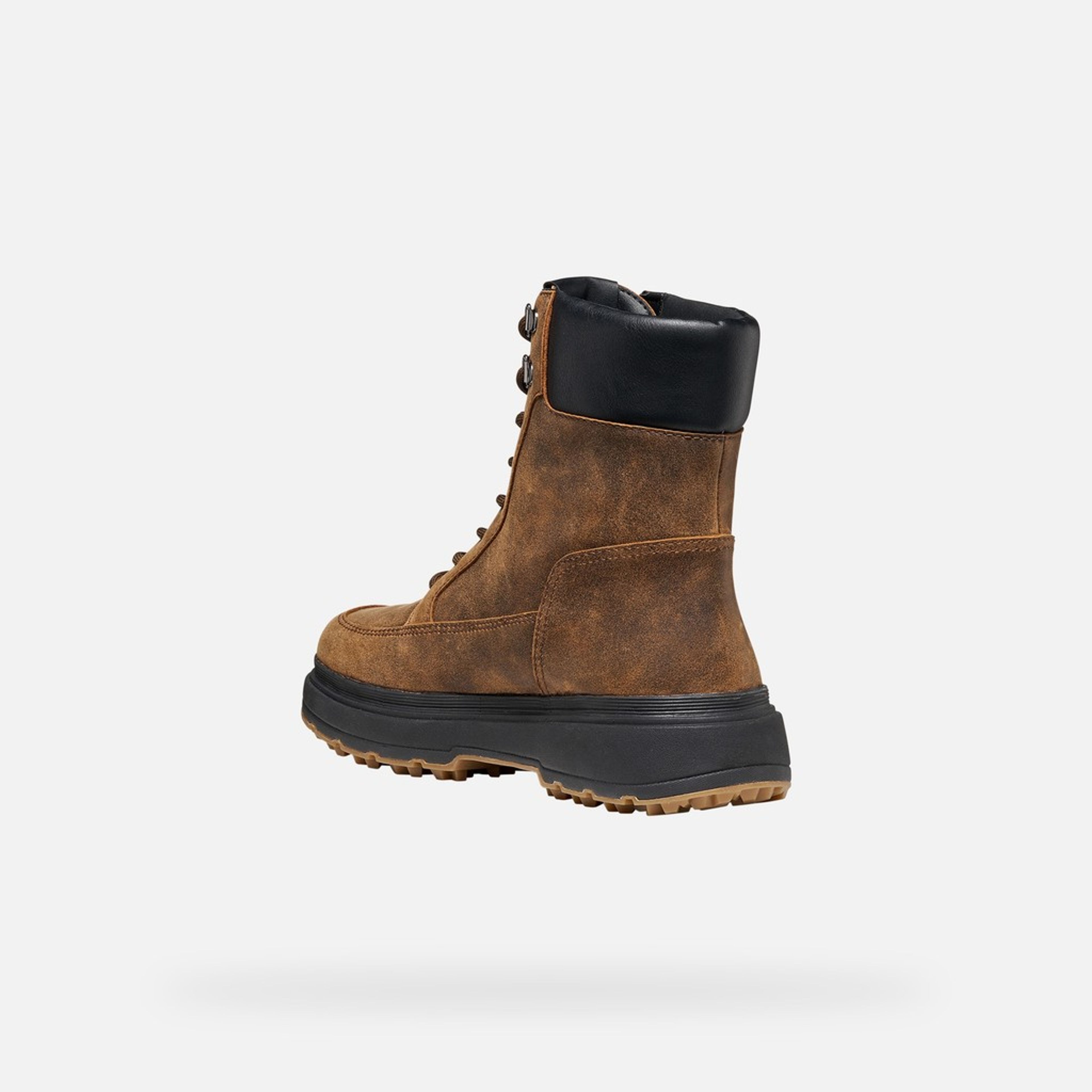 Tmavě hnědá dámská kotníková obuv Geox Lamidie - 004