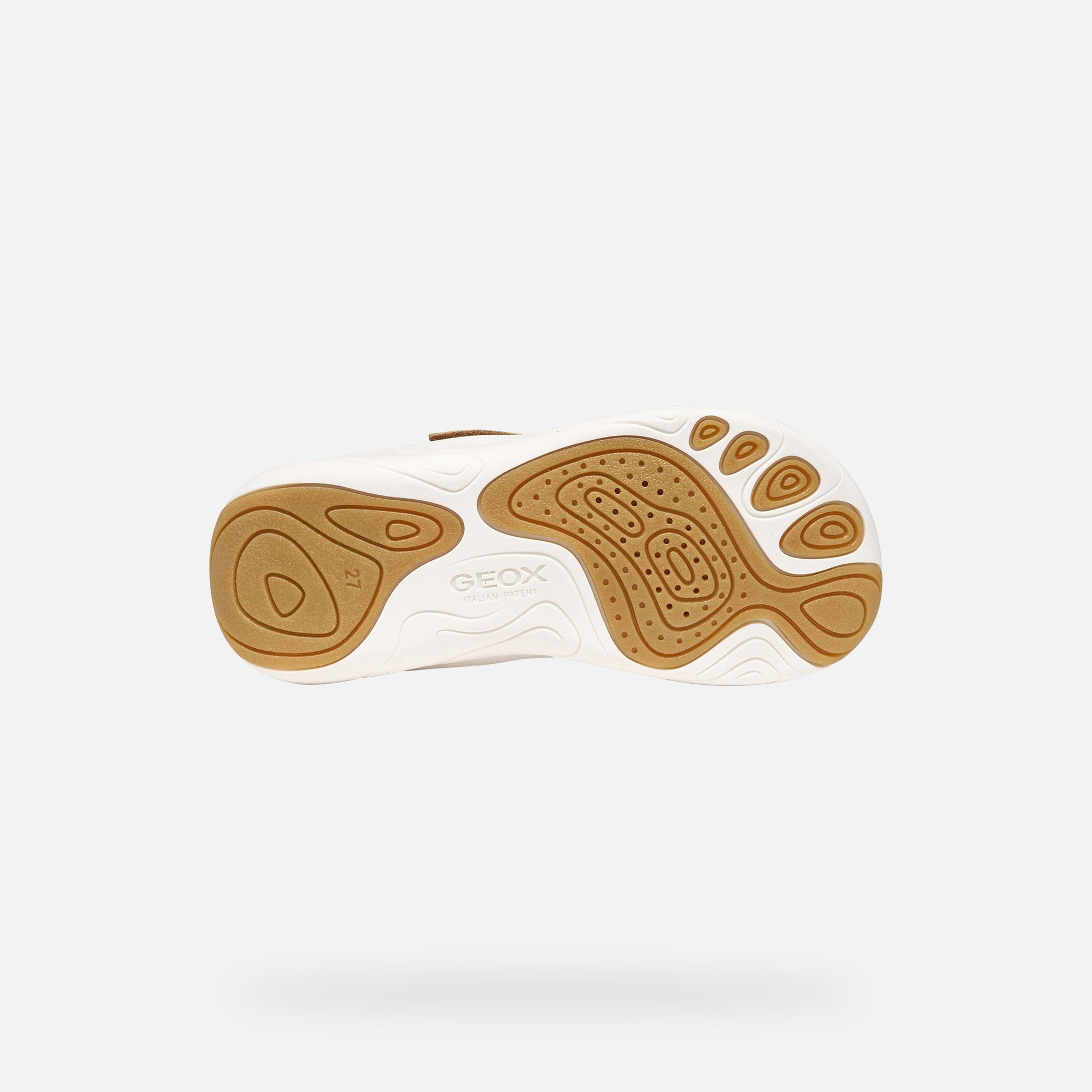Svetlohnedé chlapčenské barefoot tenisky Geox Foot-run - 007