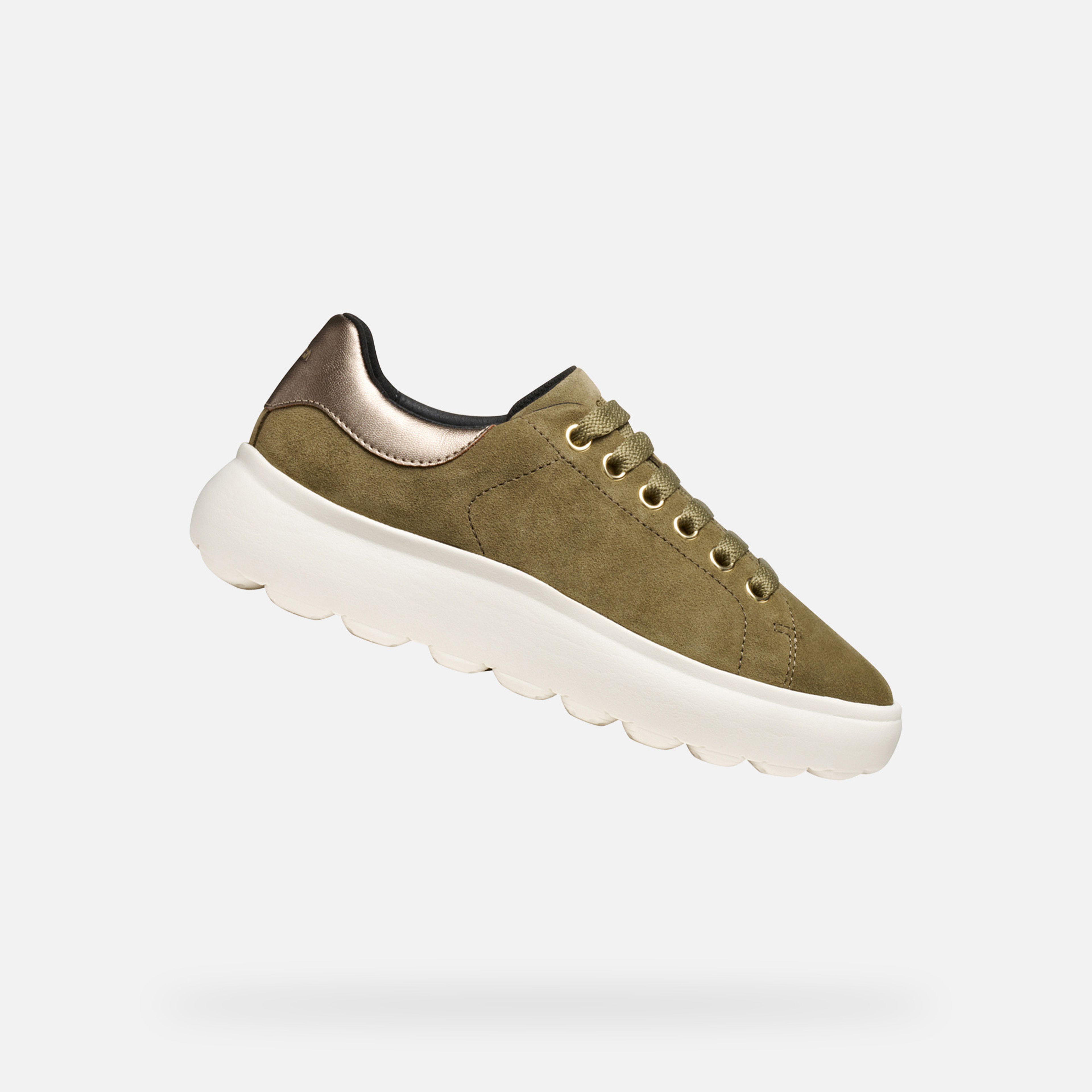 Khaki dámské tenisky Geox Spherica EC4.1