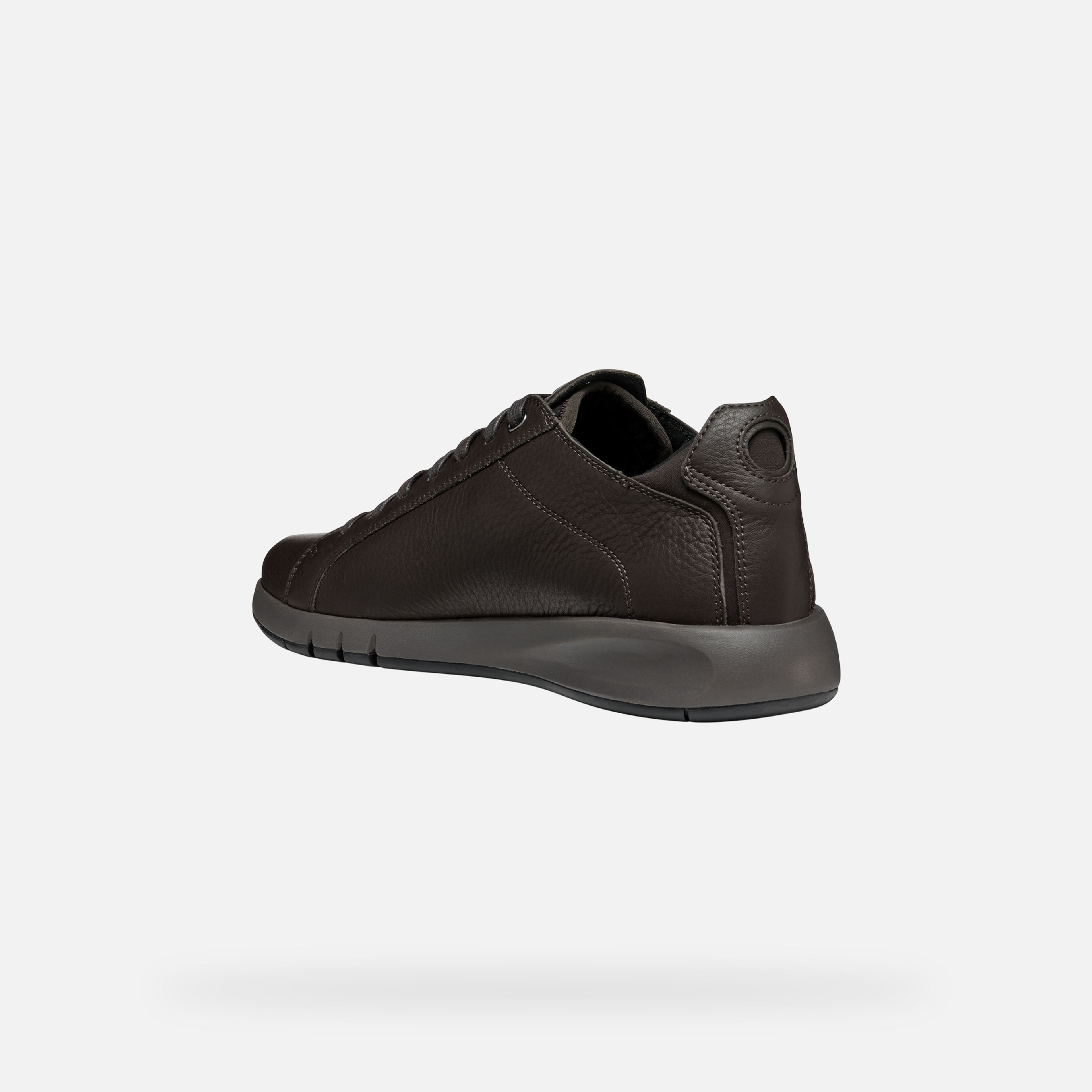 Brązowe męskie trampki Geox Aerantis - 004