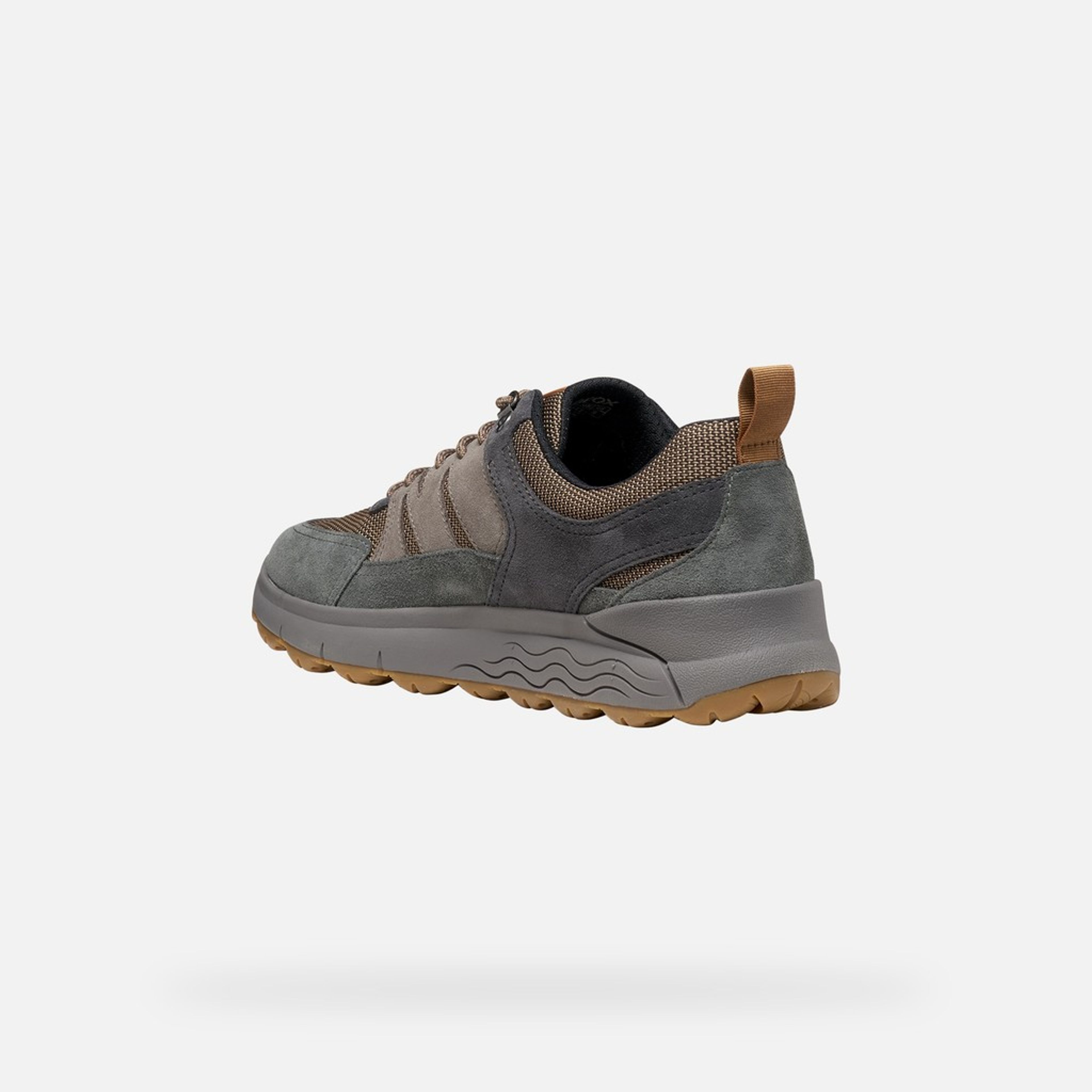 Szare męskie sneakersy Geox Spherica 4X4 B ABX - 004