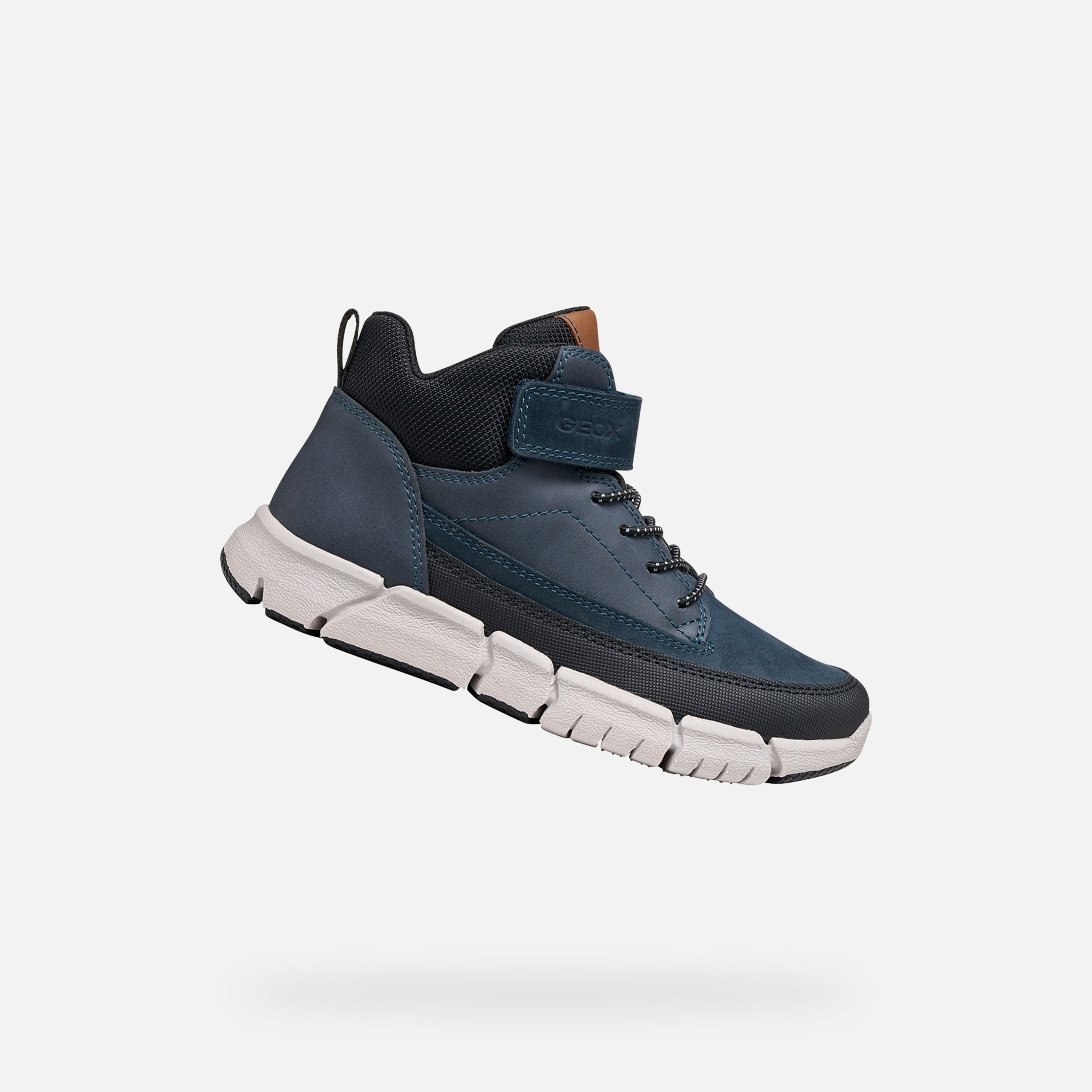 Tmavomodrá chlapčenská členková obuv Geox Flexyper - 001