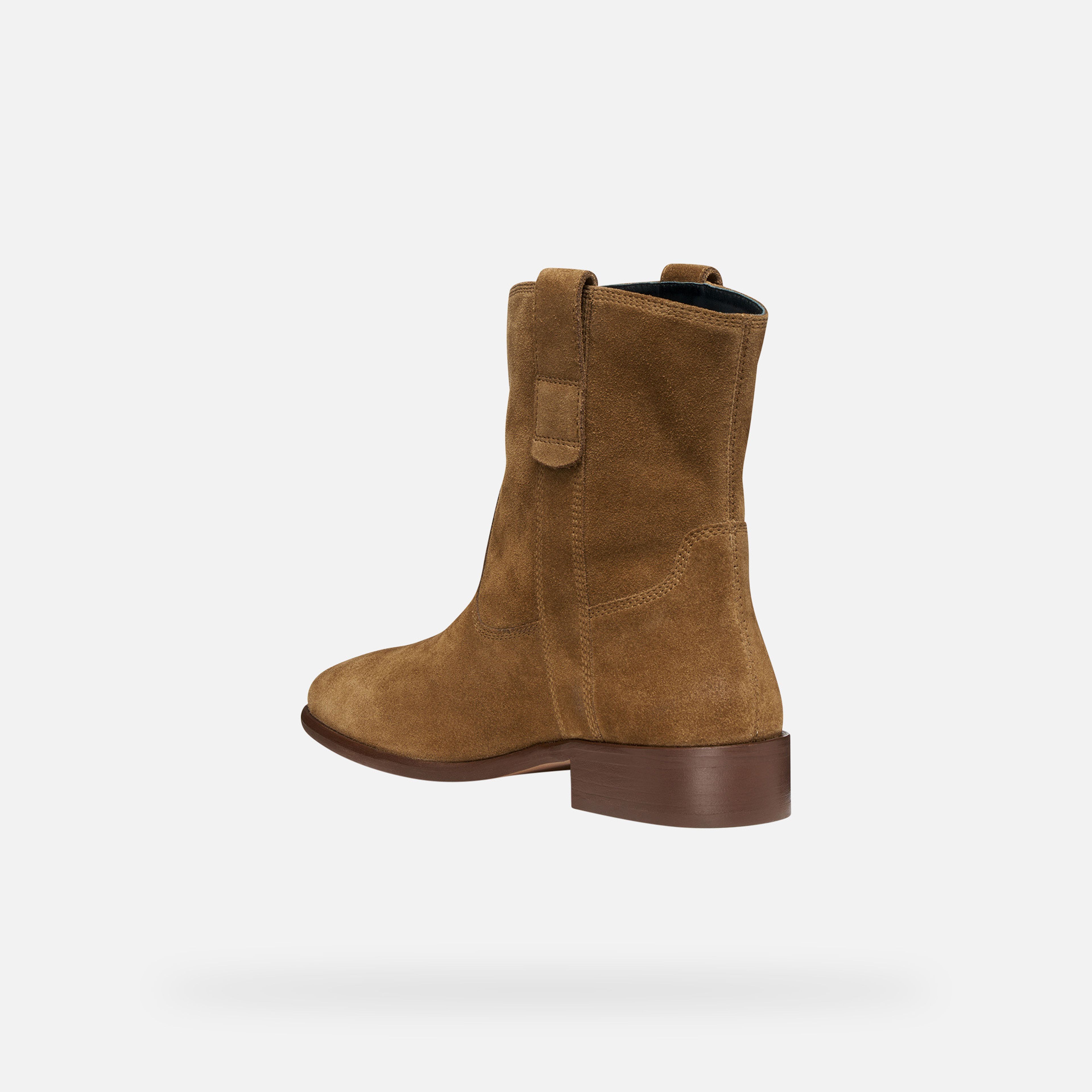 Hnedé dámske čižmy Geox Eliebeth - 004