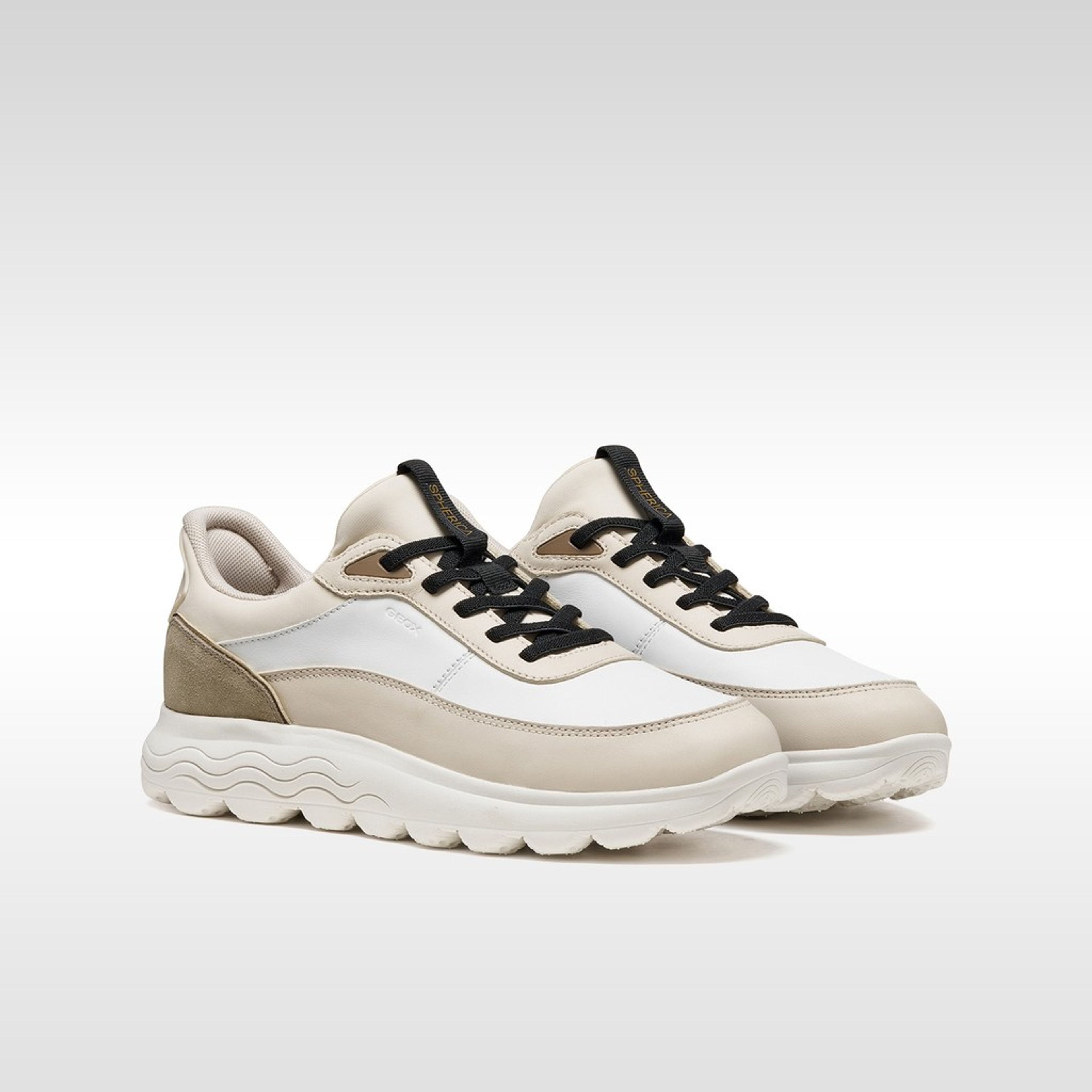 Bílé dámské tenisky Geox Spherica Plus - 006