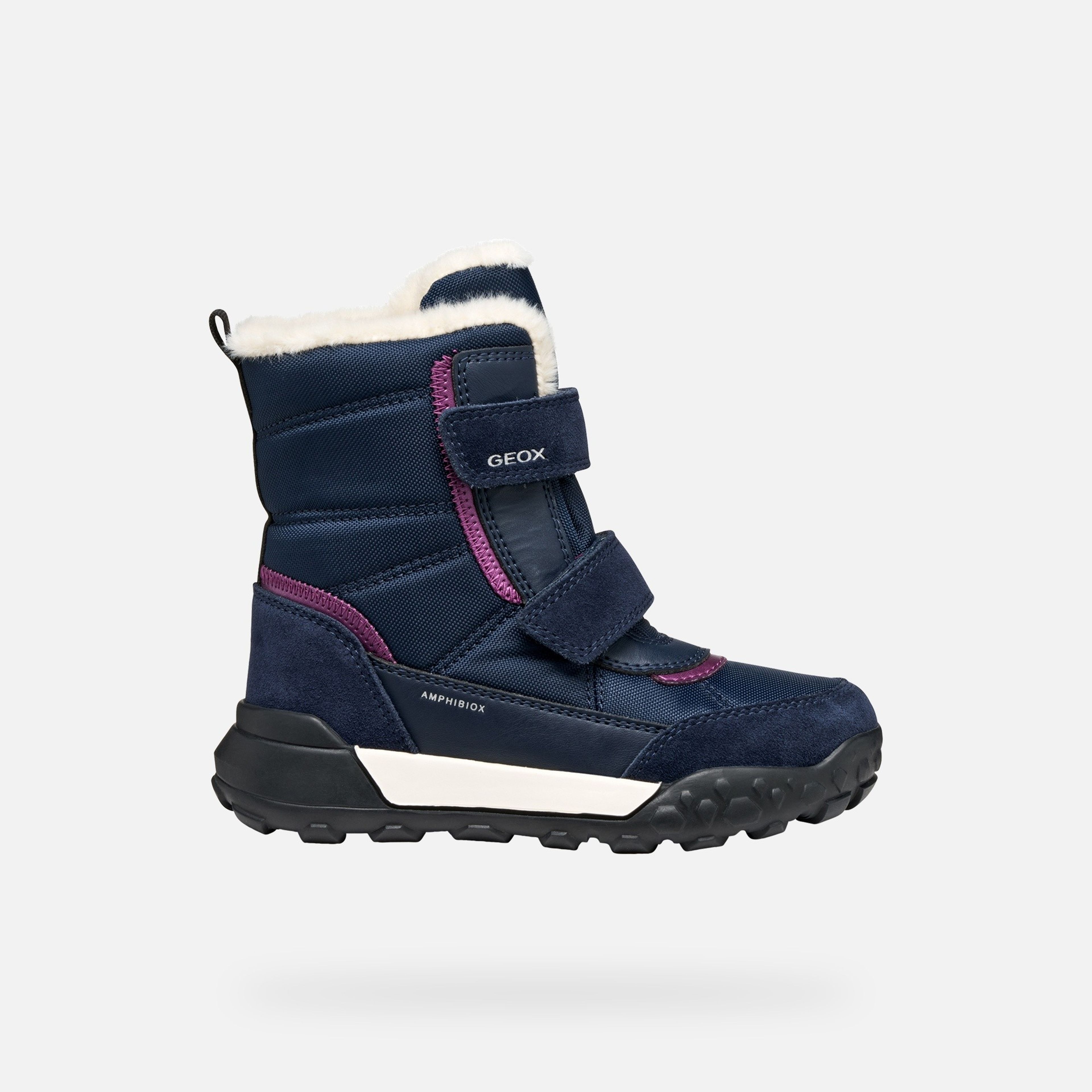 Tmavomodrá dievčenská členková obuv Geox Trekkyup - 002