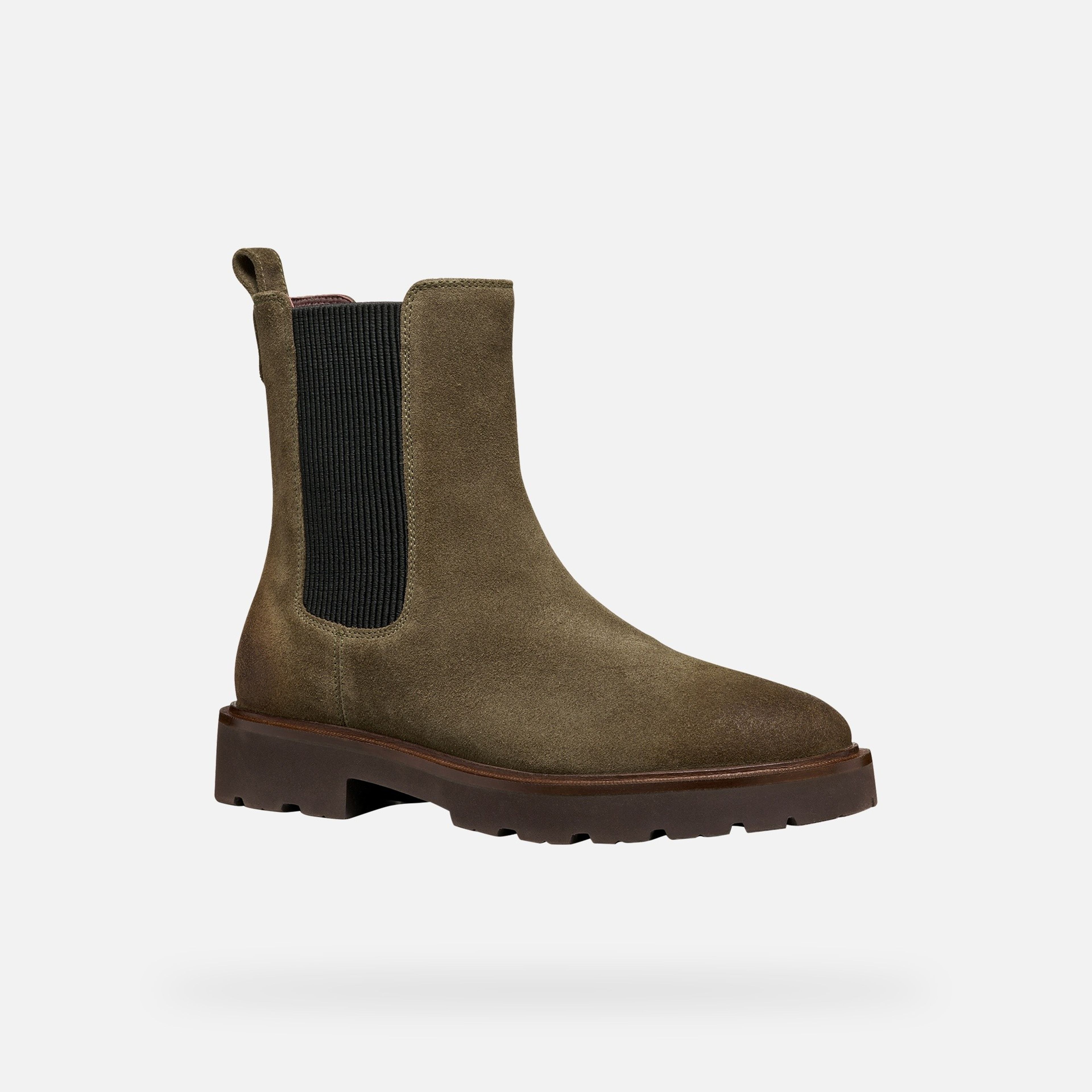 Khaki obuwie za kostkę damskie Geox Norize - 003