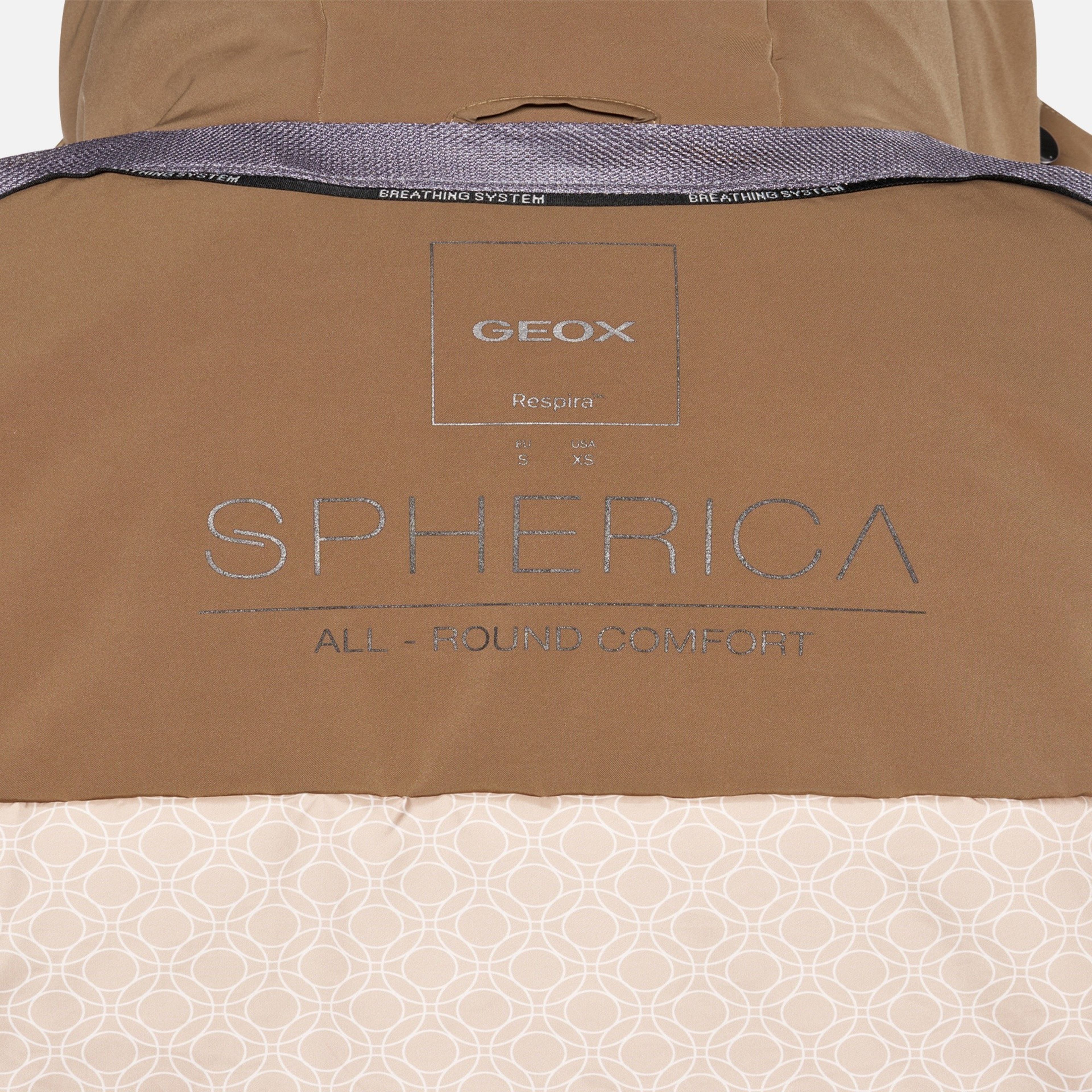 Hnedá dámska bunda Geox Spherica - 010