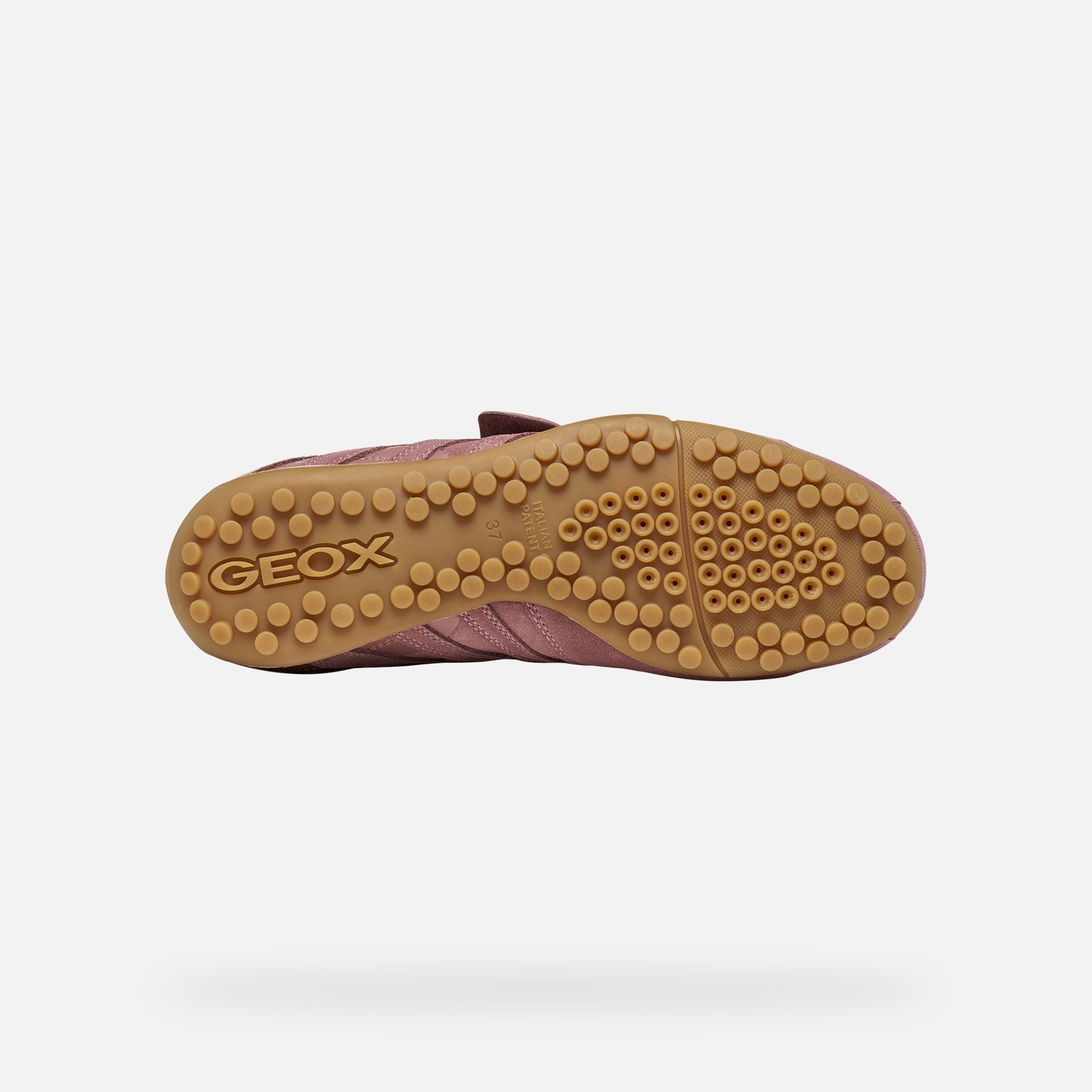 Růžové dámské tenisky Geox Snake - 007